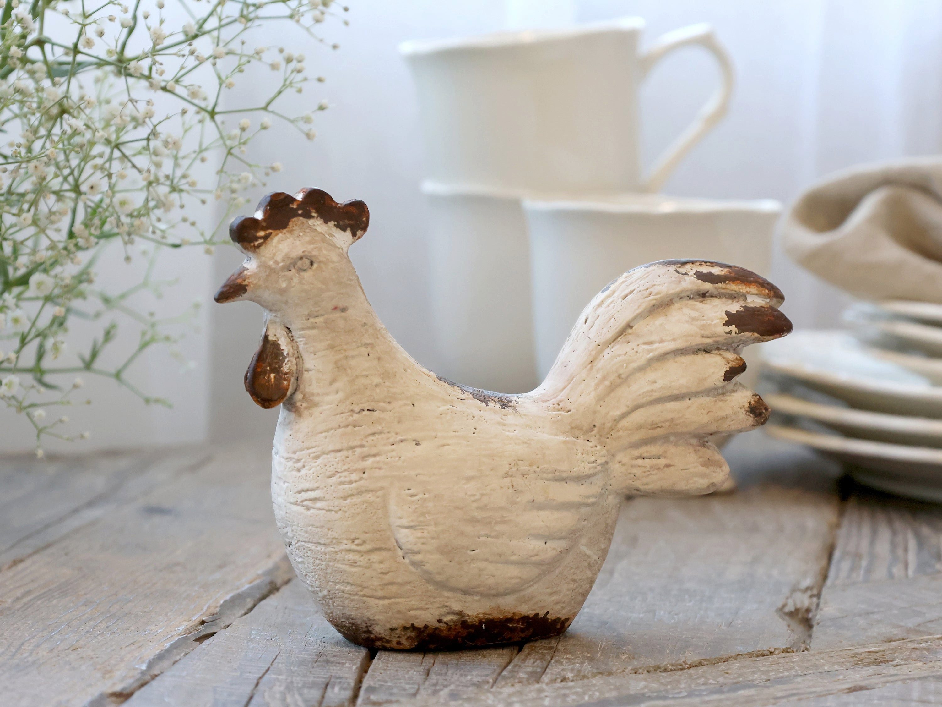 Chic Antique Dekofigur Chic Antique Henne – Osterdeko im französischen Landhausstil
