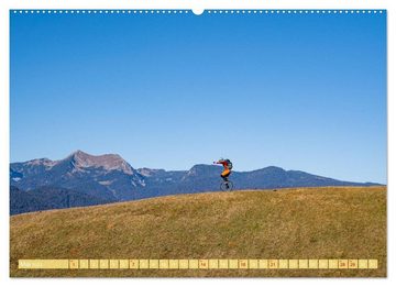 CALVENDO Wandkalender Einrad Downhill (Premium, hochwertiger DIN A2 Wandkalender 2023, Kunstdruck in Hochglanz)