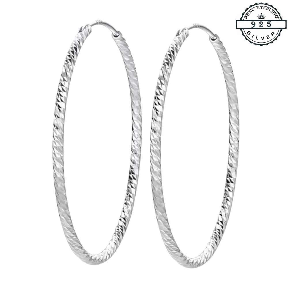 Taffstyle Paar Creolen Creolen gedreht aus 925 Sterling Silber elegantes De günstig online kaufen