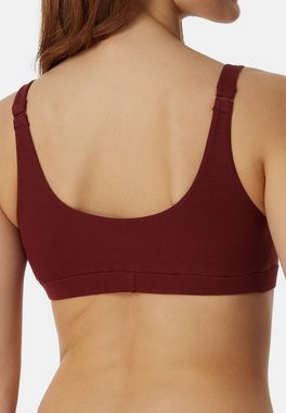 Schiesser Bralette-BH Pure Rib Organic Cotton (1-tlg) Bustier - Baumwolle - Sanft stützendes Unterbrustband