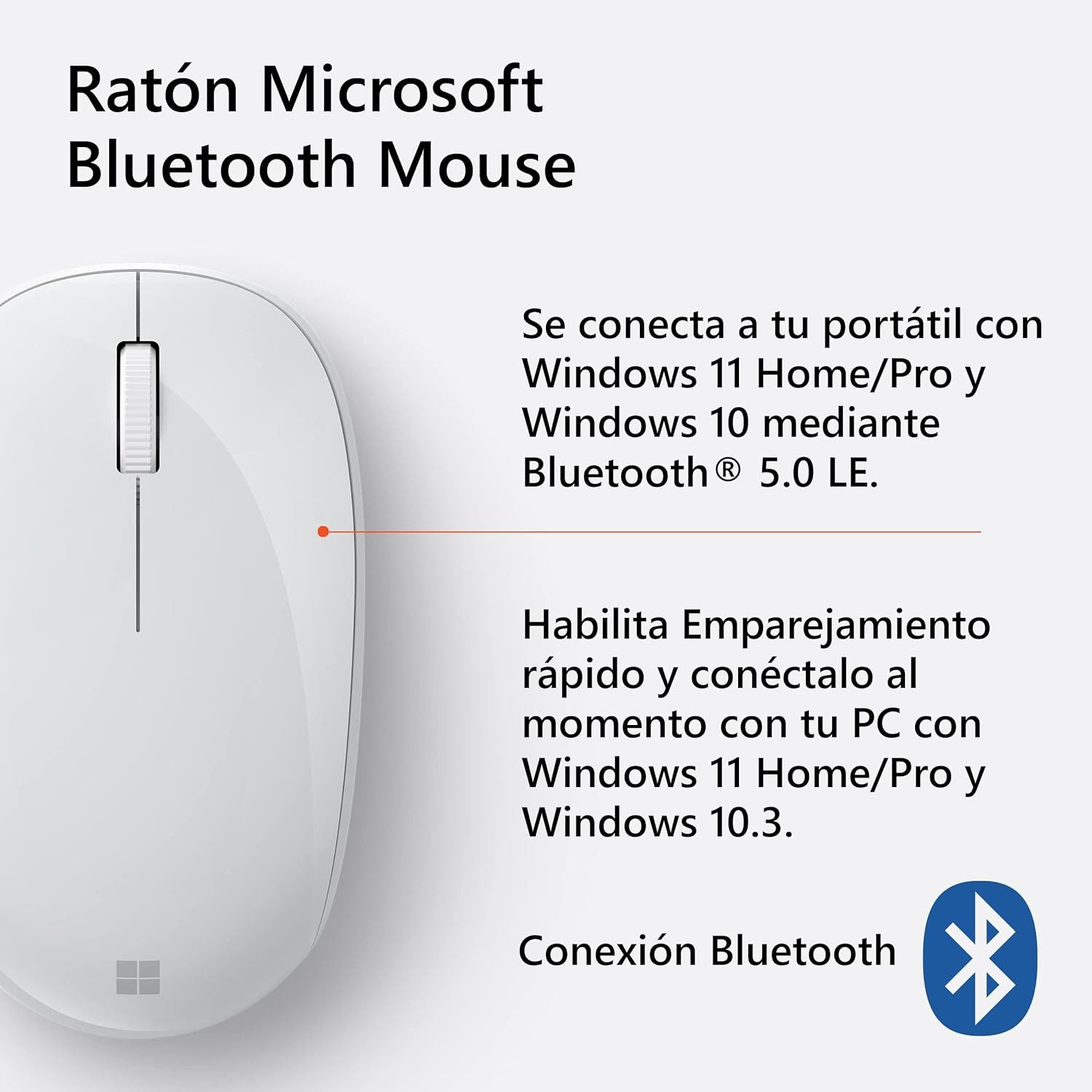 Microsoft Bluetooth Desktop –Tastatur und Maus Set (QHG-00037) Schweizer QWERTZ Tastatur- und Maus-Set – Bild 5 von 5