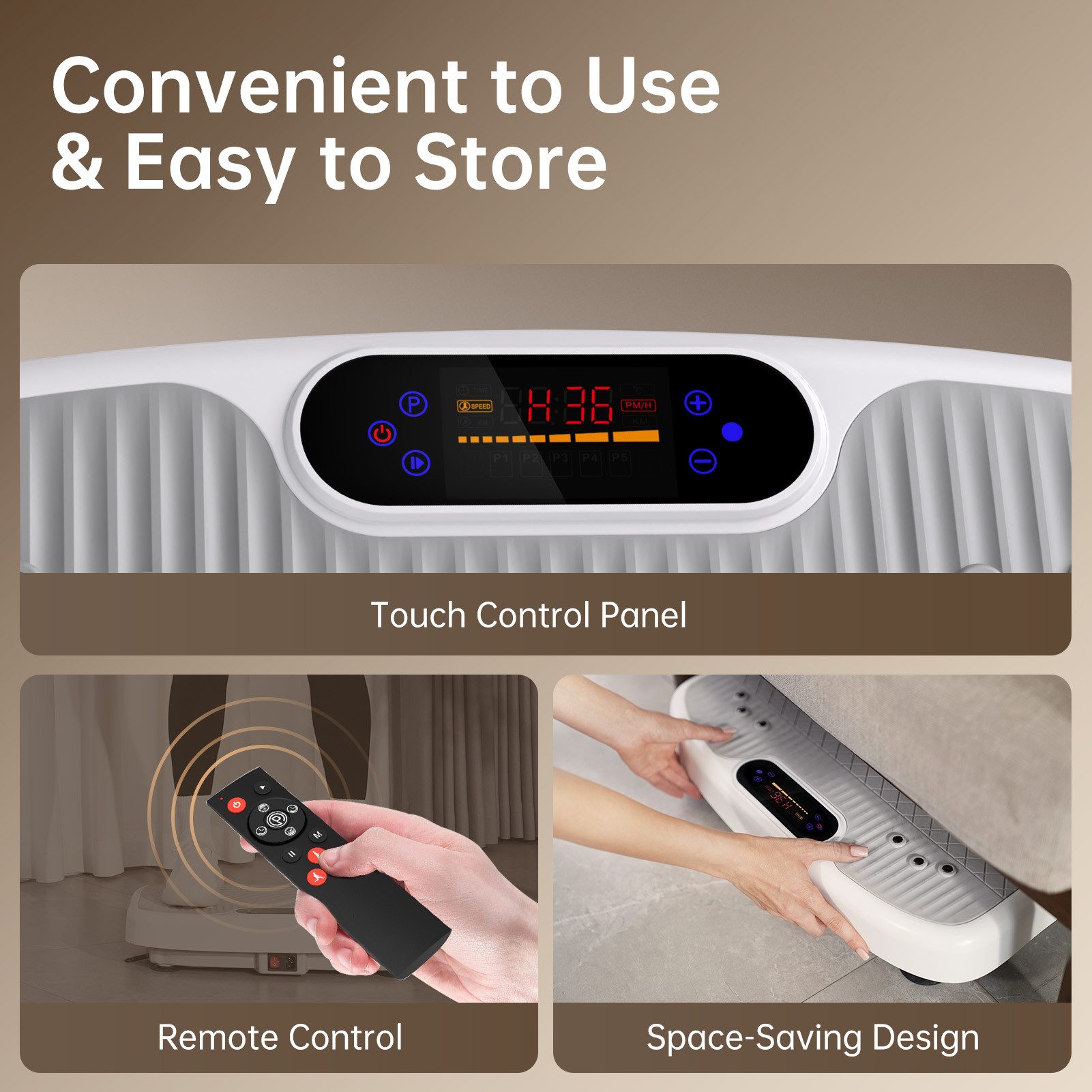 JOROTO Vibrationsplatte JOROTO leise und rutschfeste Vibrationsplatte für zu Hause – Bild 5 von 5