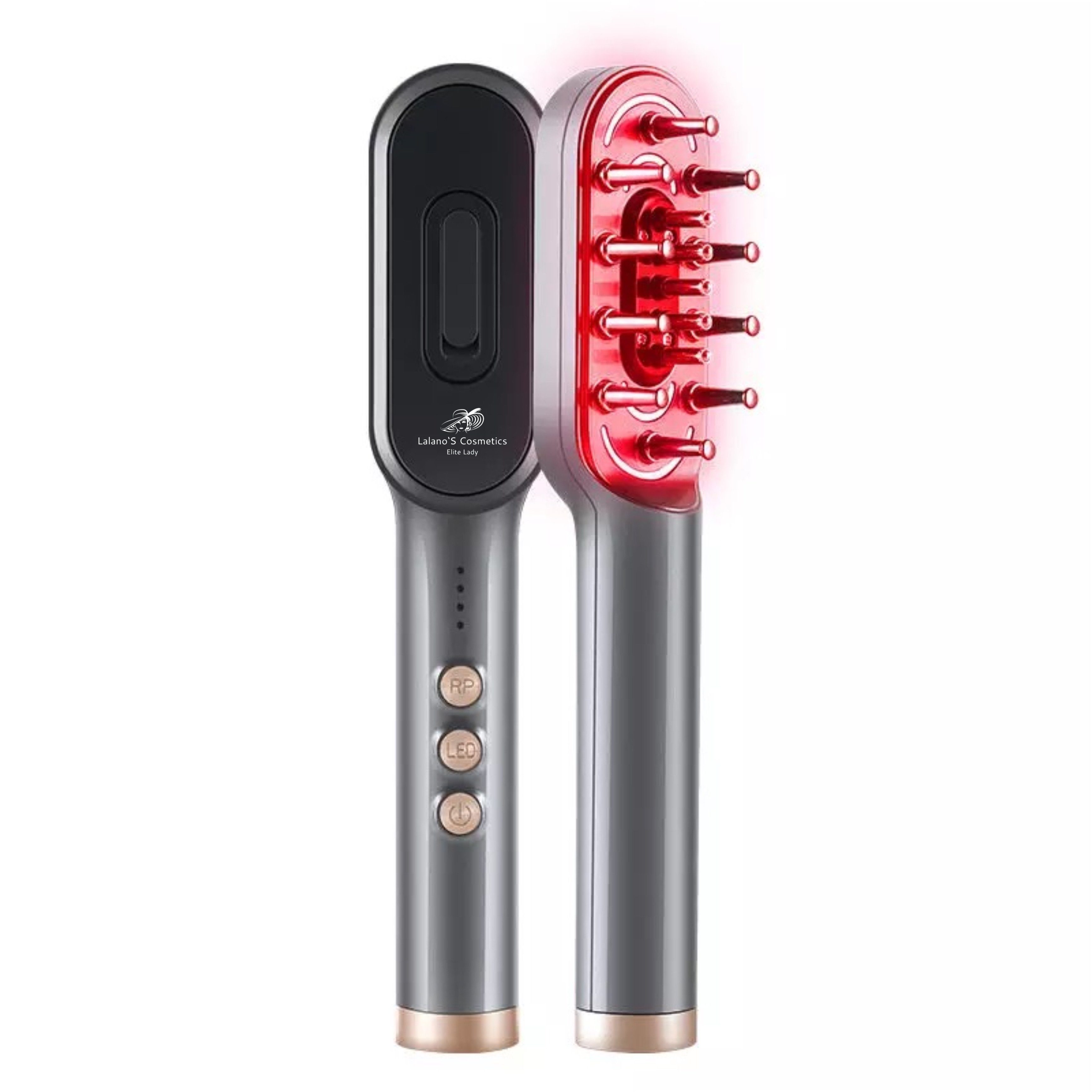 Lalano`S Cosmetics Kosmetikbehandlungsgerät Hair PowerComb, Anti Haarausfall, LED Bürste, Anti-Aging-Gerät, Kopfmassage, Haarwuchskamm, Haarbürste, SoftwareFair KSP laut ElektroG (EAR)