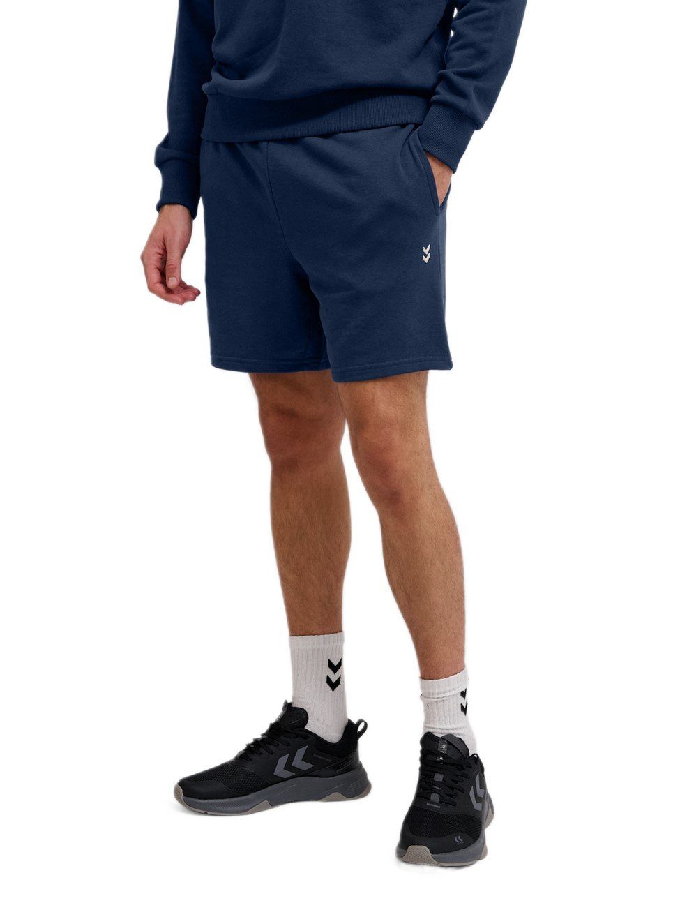hummel Shorts Freizeithose hmlPULSE Sweat (Baumwolle, hoher Tragekomfort) kurz