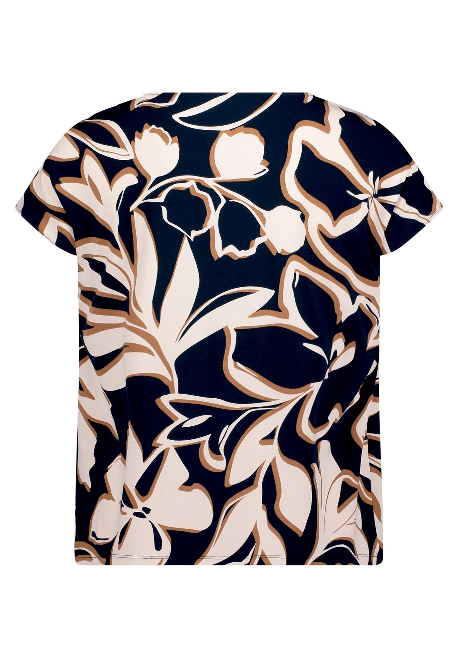 Betty Barclay Kurzarmshirt Damen mit Wasserfallausschnitt (1-tlg)