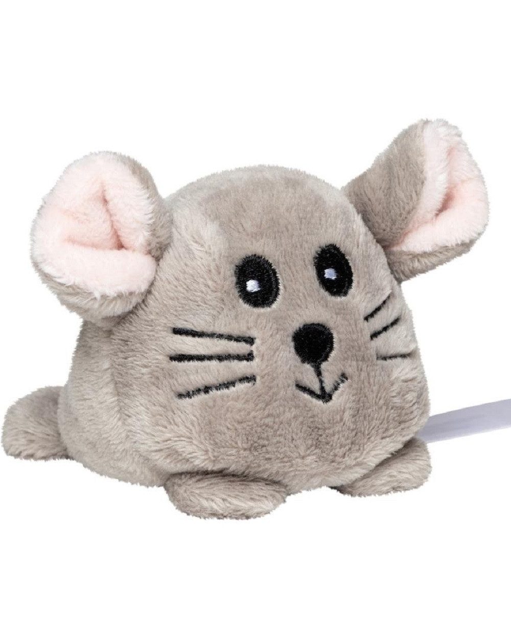mbw Plüschfigur Maus / Hase / Biber - Schmoozies, Minifeet Plüsch, Knautschfigur (1-St), Unterseite aus Mikrofaser, Bildschirmreiniger, Tischdeko, Geschenke