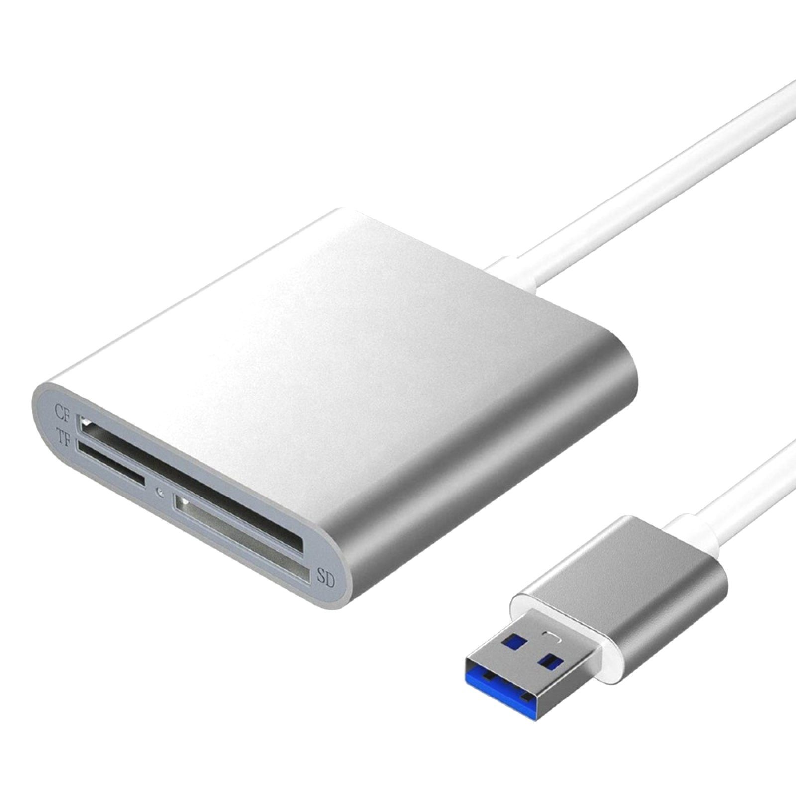 BRAINZAP Speicherkartenleser USB 3.0 Speicherkartenleser, CompactFlash I,MicroSD,MicroSDHC,MicroSDXC,iSDHC,MMC,RS-MMC,MMCmicro