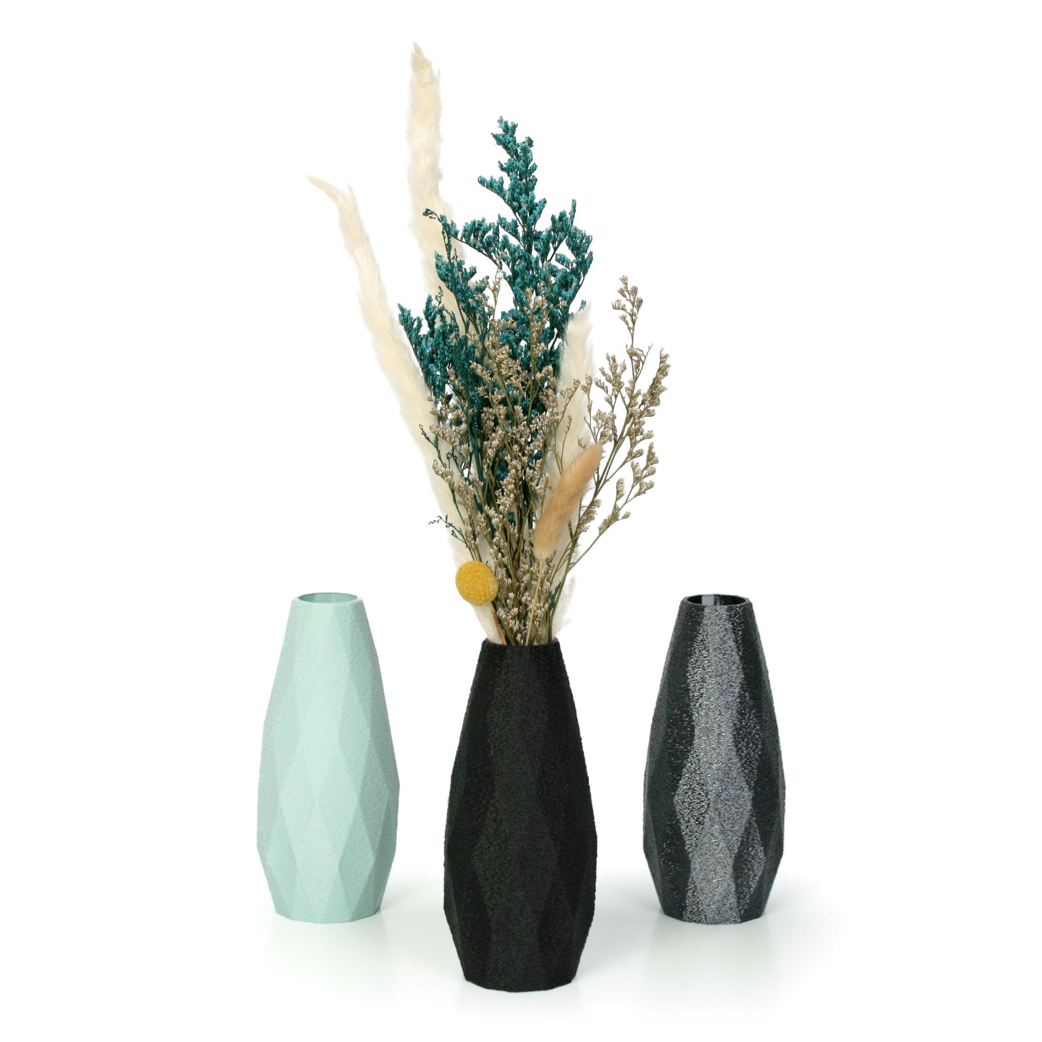 nachwachsenden aus & wasserdicht Dekovase Rohstoffen; Bio-Kunststoff, aus Bronze bruchsicher Vase Dekorative Feder Kreative – Blumenvase Designer