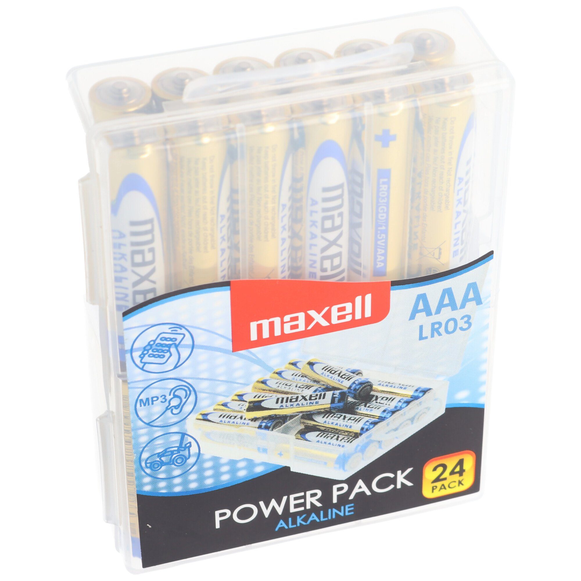 V) (1,5 24er AAA Batterie, Maxell Batterie LR im Batterien Marken Alkaline Micro Sparpack LR03