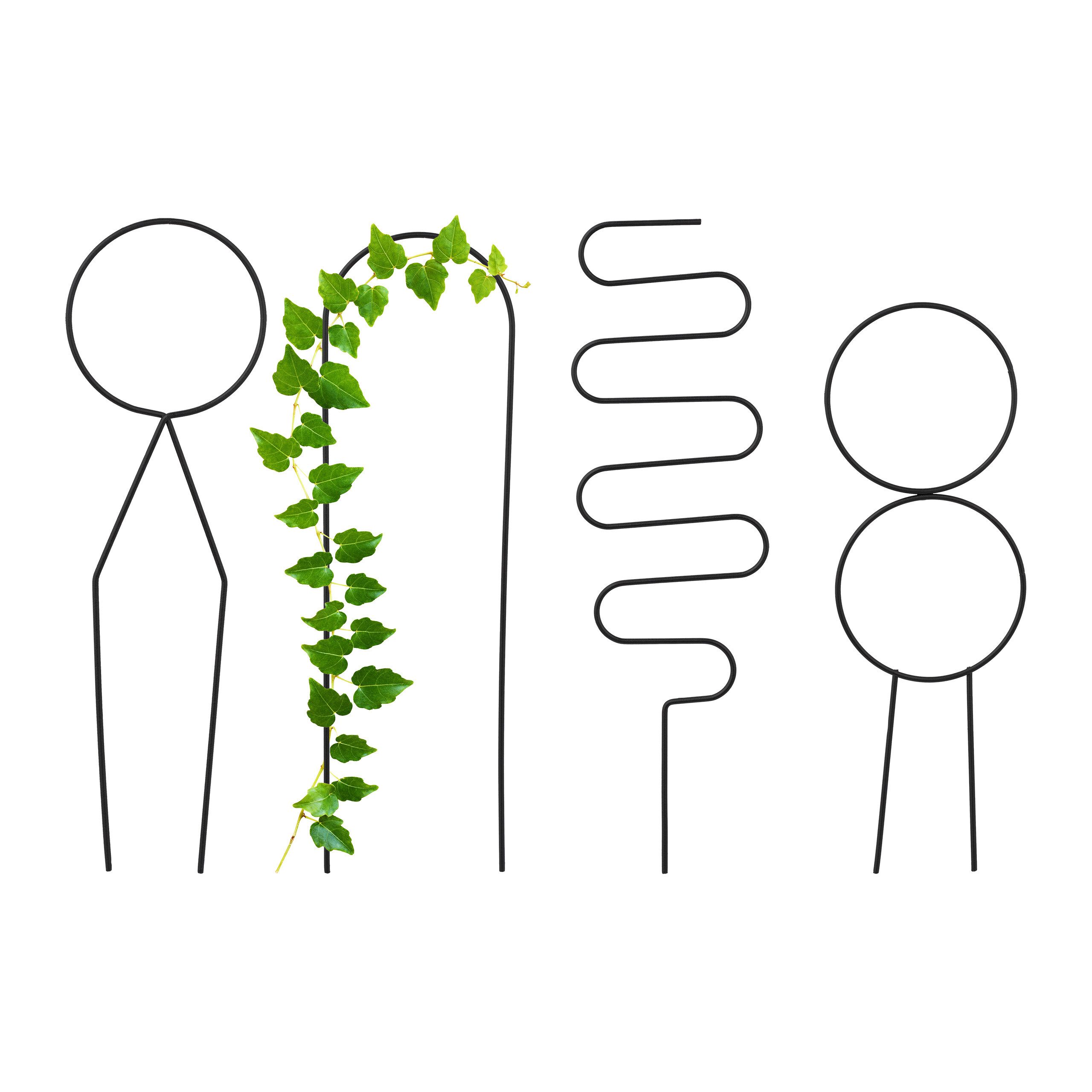 relaxdays Rankhilfe Set geometrische Forme, 4 St., 4er Pack günstig online kaufen