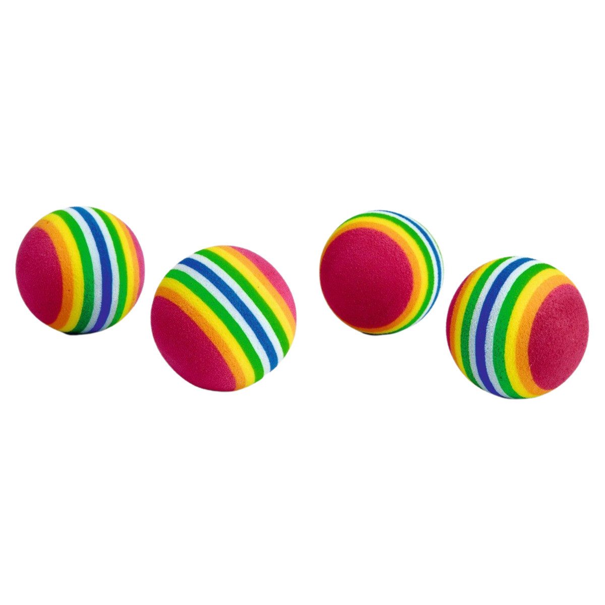 Beeztees Tierball Katzenspielzeug Luxus Softball - 4 Stück