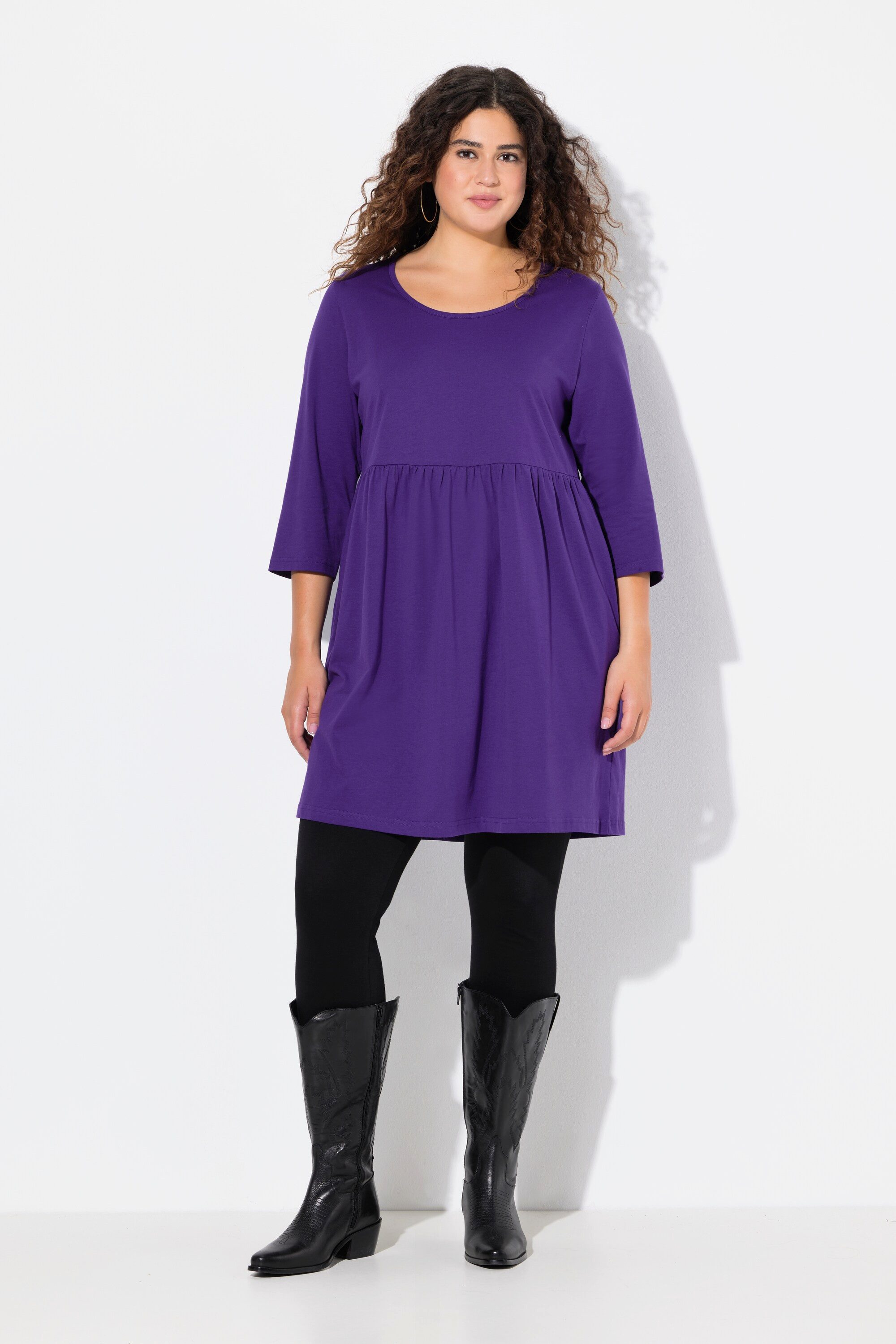 Ulla Popken Longshirt Longshirt A-Linie Lieblingsfarbe günstig online kaufen