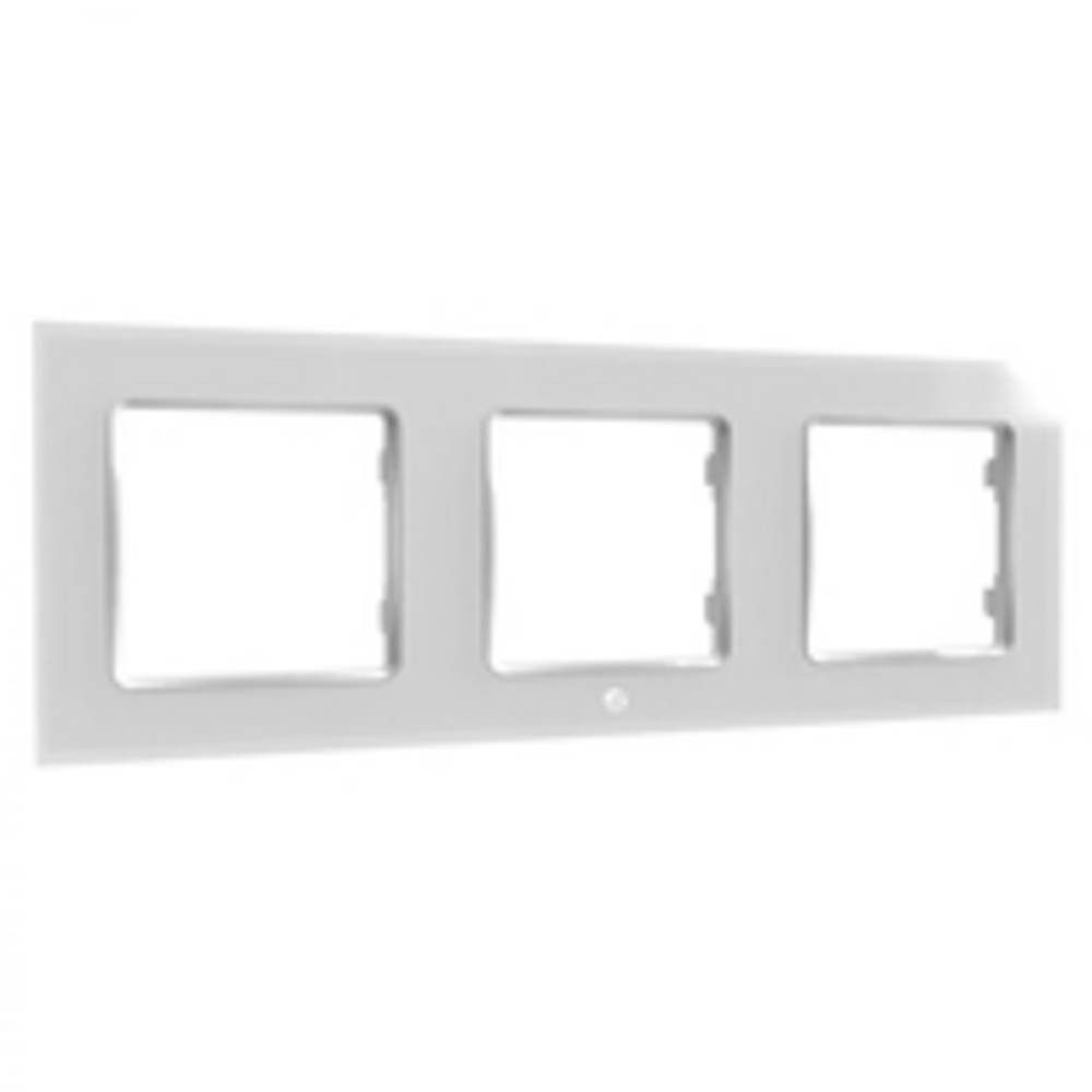 Shelly Wandtaster Rahmen 3-fach · WF3_White Einbau-Tischsteckdose