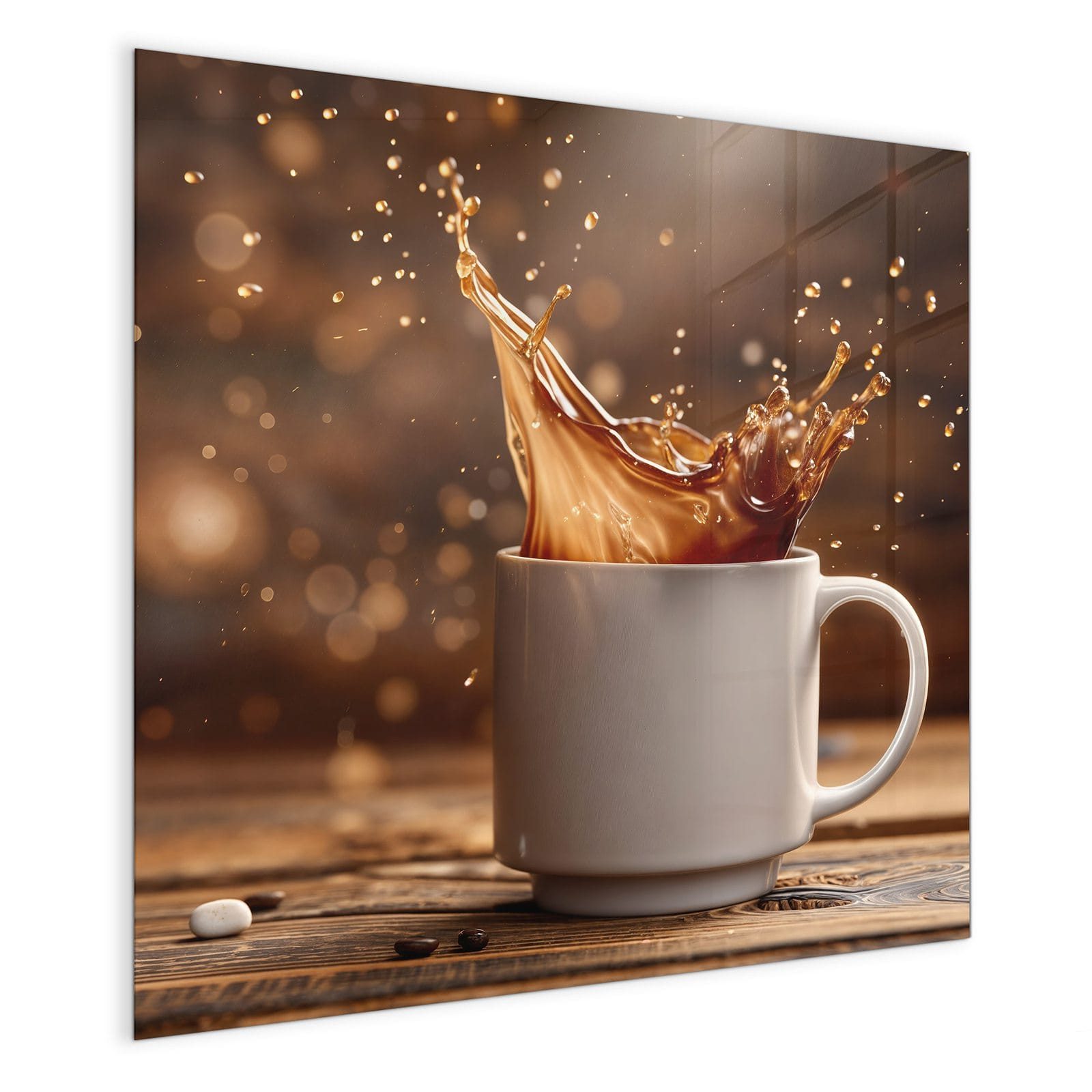 Primedeco Magnettafel Glas Kaffee Spritzer Pinnwand günstig online kaufen