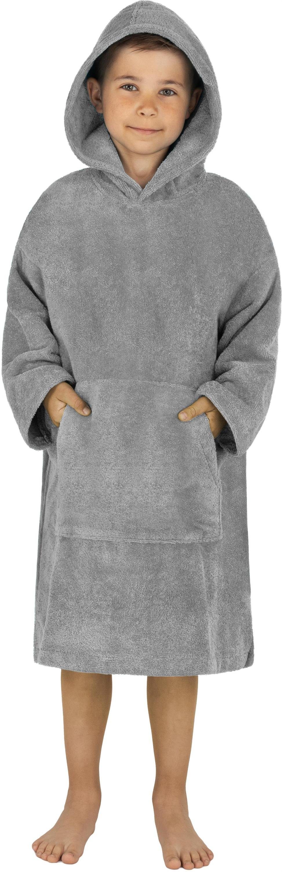normani Badeponcho Kinder langarm Poncho 6-9 Jahre Pichilemu, Baumwolle, Kapuze, Schlupf, Kinderponcho mit trocknender Baumwoll-Innenseite