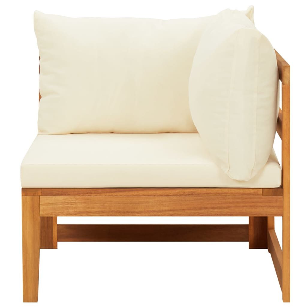 vidaXL Gartenlounge-Set 3-tlg. Garten-Lounge-Set mit Cremeweißen günstig online kaufen