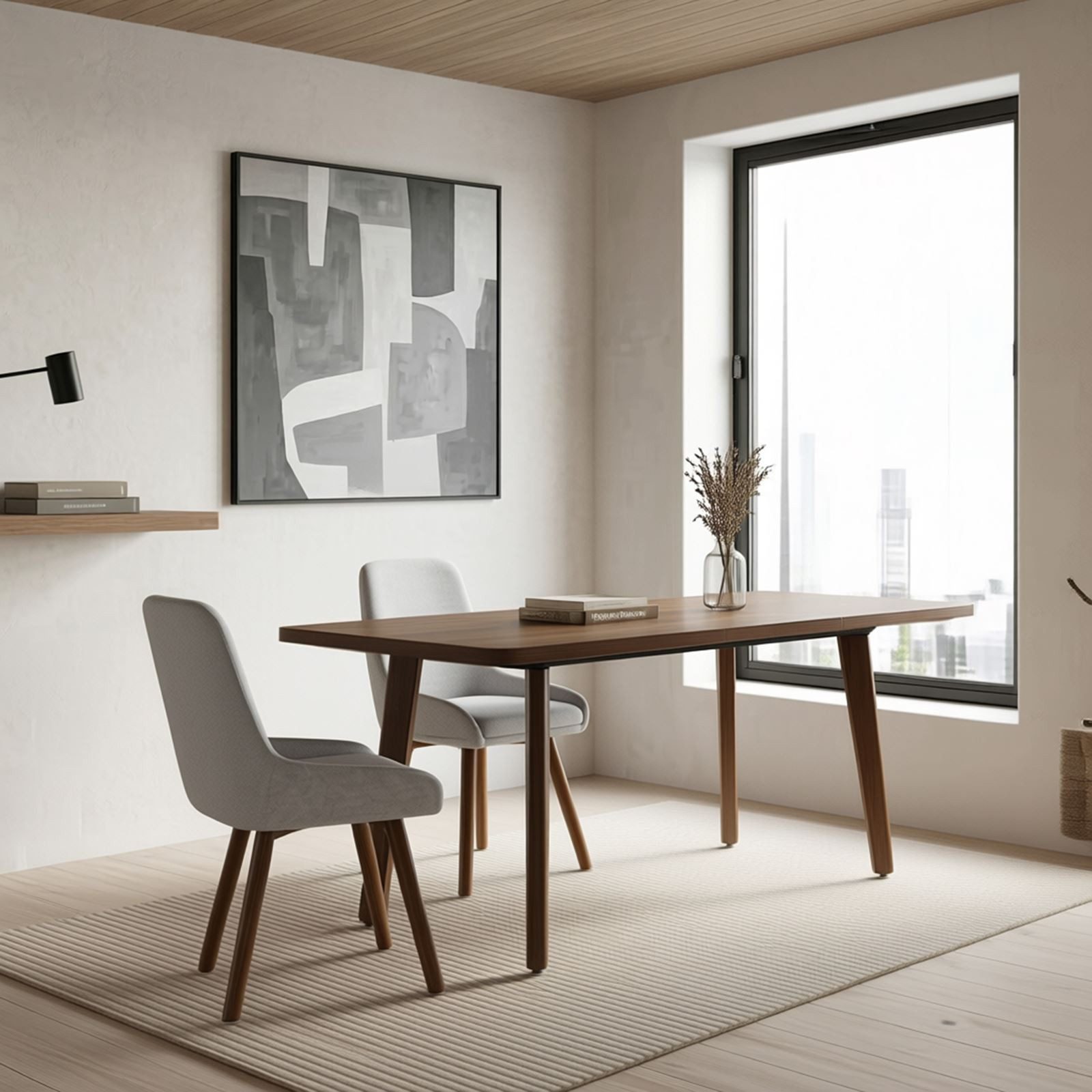 IDIMEX Esstisch NERI, Esszimmertisch 140-180 x 80 cm ausziehbar aus MDF Nussbaum Finish