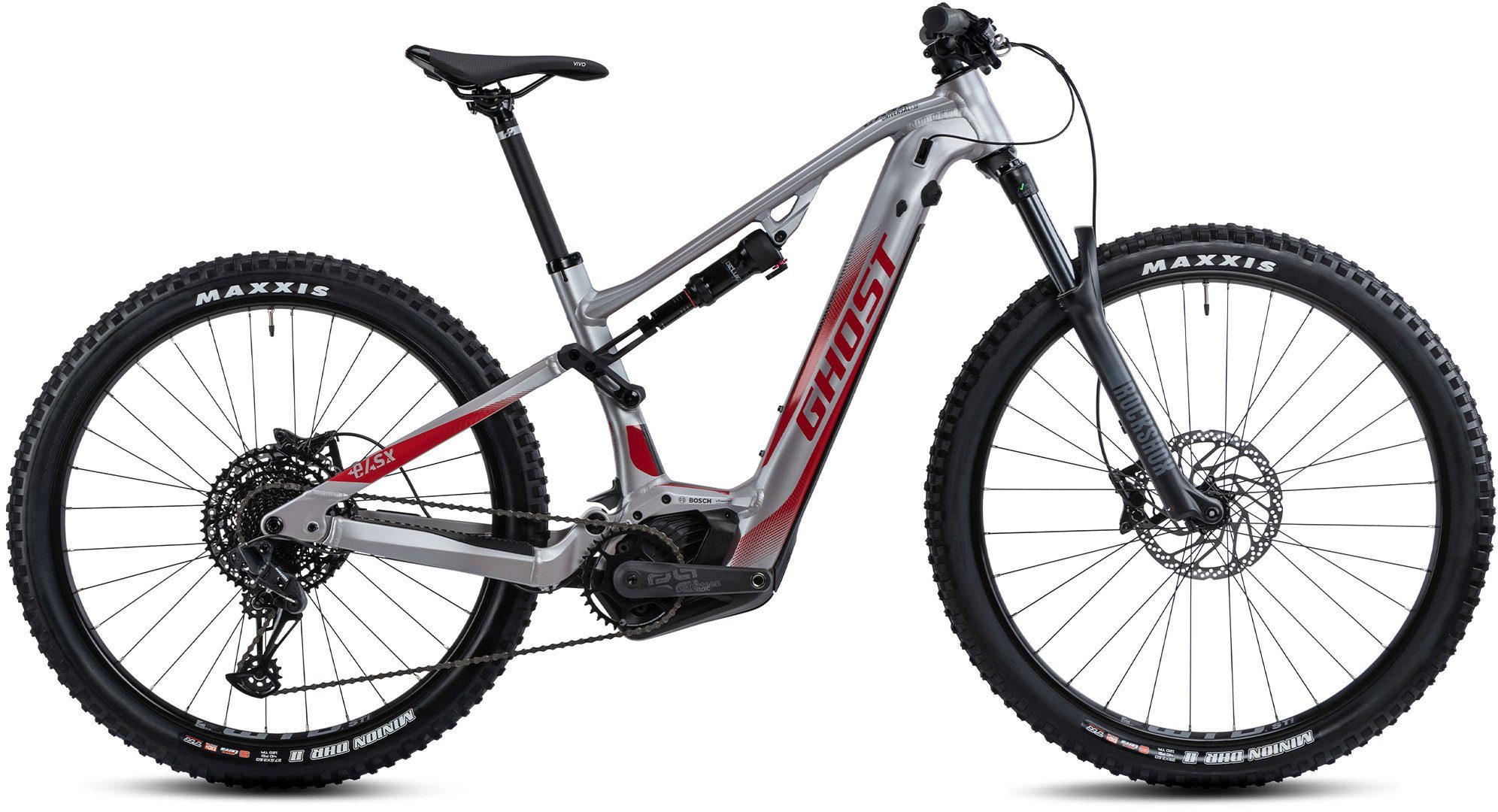 Ghost E-Bike Mountainbike E-ASX 130 Universal AL, 12 Gang SRAM SX Eagle Schaltwerk, Kettenschaltung, Mittelmotor, 750 Wh, Pedelec, Elektrofahrrad für Damen u. Herren, MTB