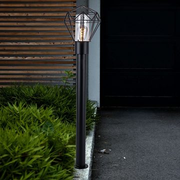 Globo LED Außen-Stehlampe, Leuchtmittel inklusive, Farbwechsel, Warmweiß, Außenstehlampe Wegelampe Sockellampe dimmbar Fernbedienung RGB LED