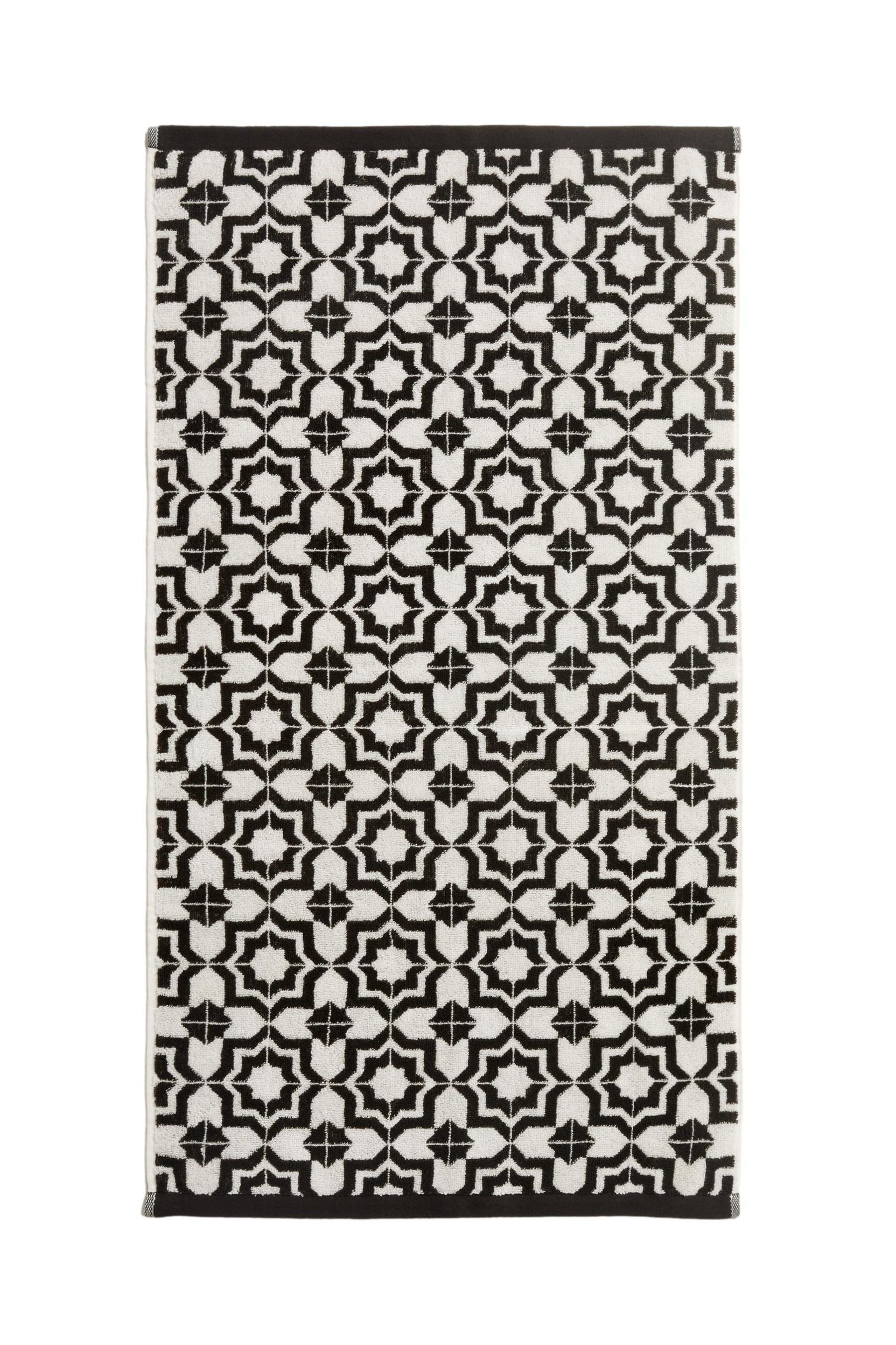 Next Handtuch Handtuch mit Kachelmuster aus 100 % Baumwolle, (1-St) günstig online kaufen