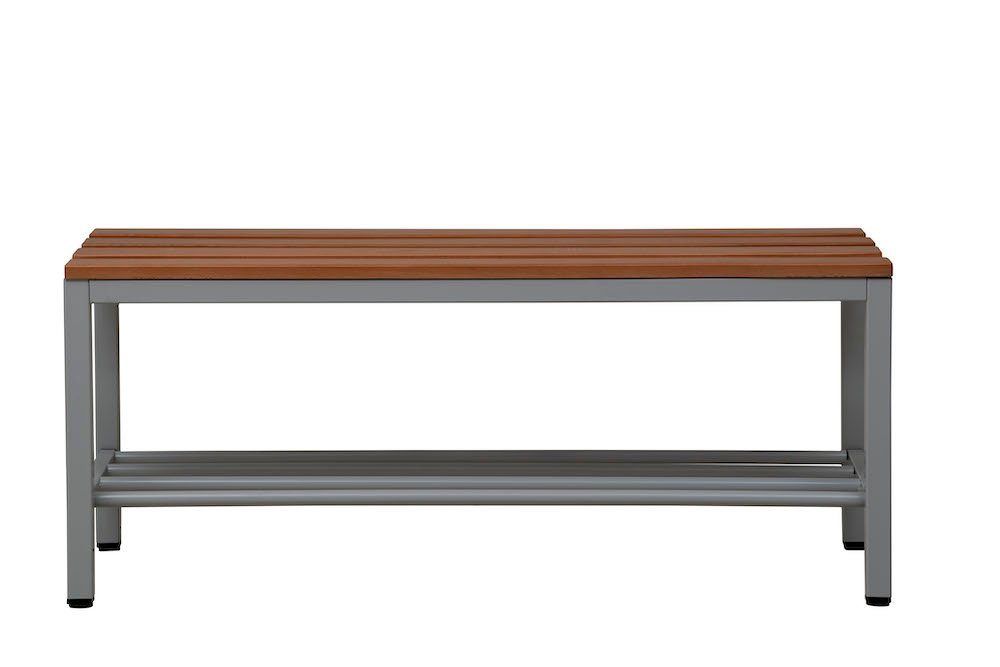 PROREGAL® Sitzbank Sitzbank Seal, Freistehend, Ohne Rückenlehne, HxBxT 40x100x40cm, Holz