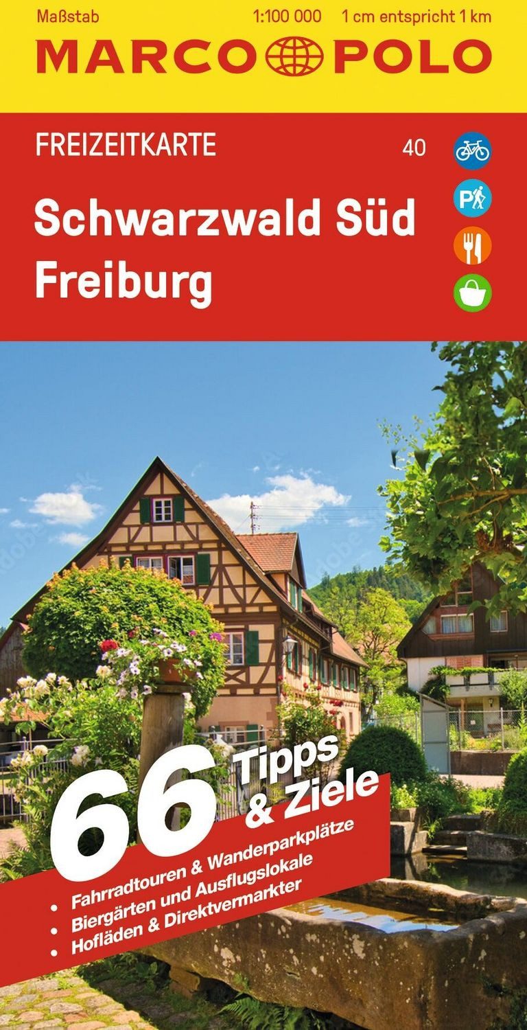 MARCO POLO Freizeitkarte 40 Schwarzwald Süd, Freiburg 1:100.000 / Marco Polo Verlag