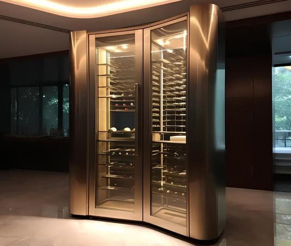 Xlmoebel Weinschrank Weinlagerkühler Weinkühlschrank Weinkühler Weinschrank Made in Europa
