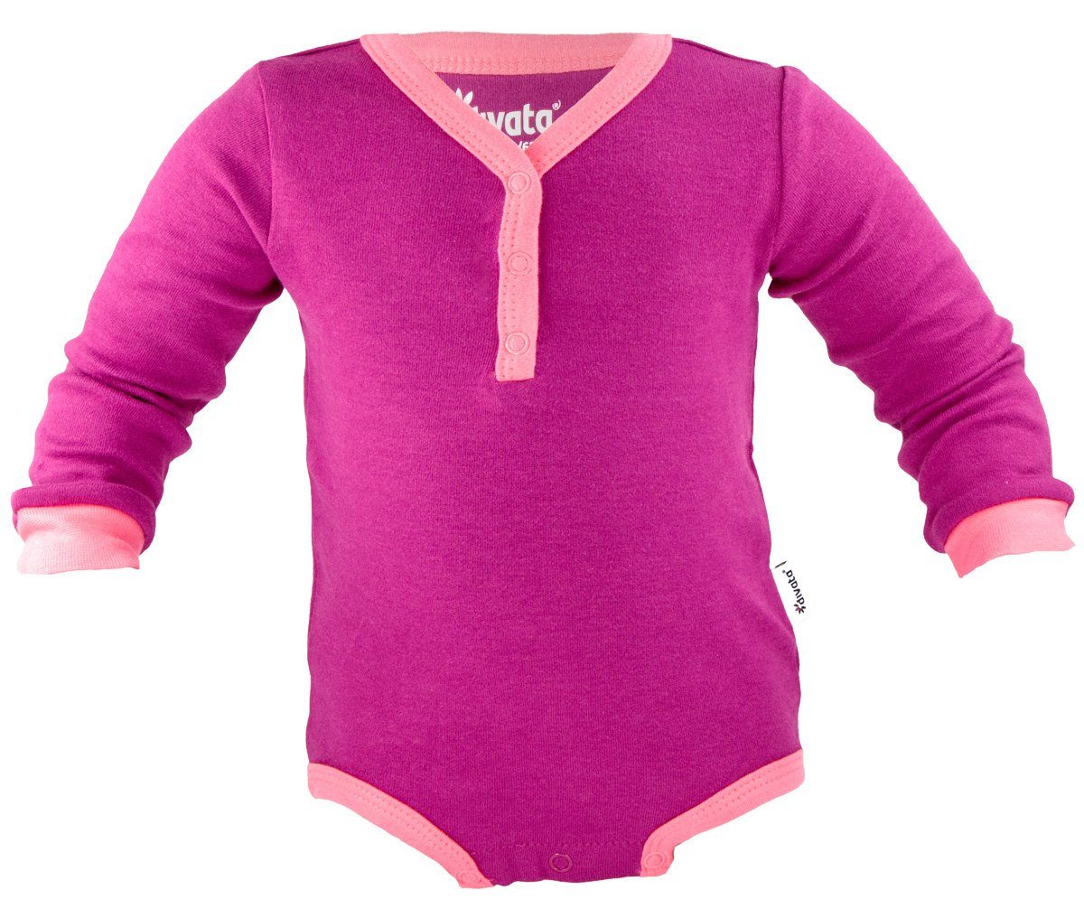 divata Langarmbody Langarm Body mitwachsend - Mädchen Babybody - Frühchen Kleidung