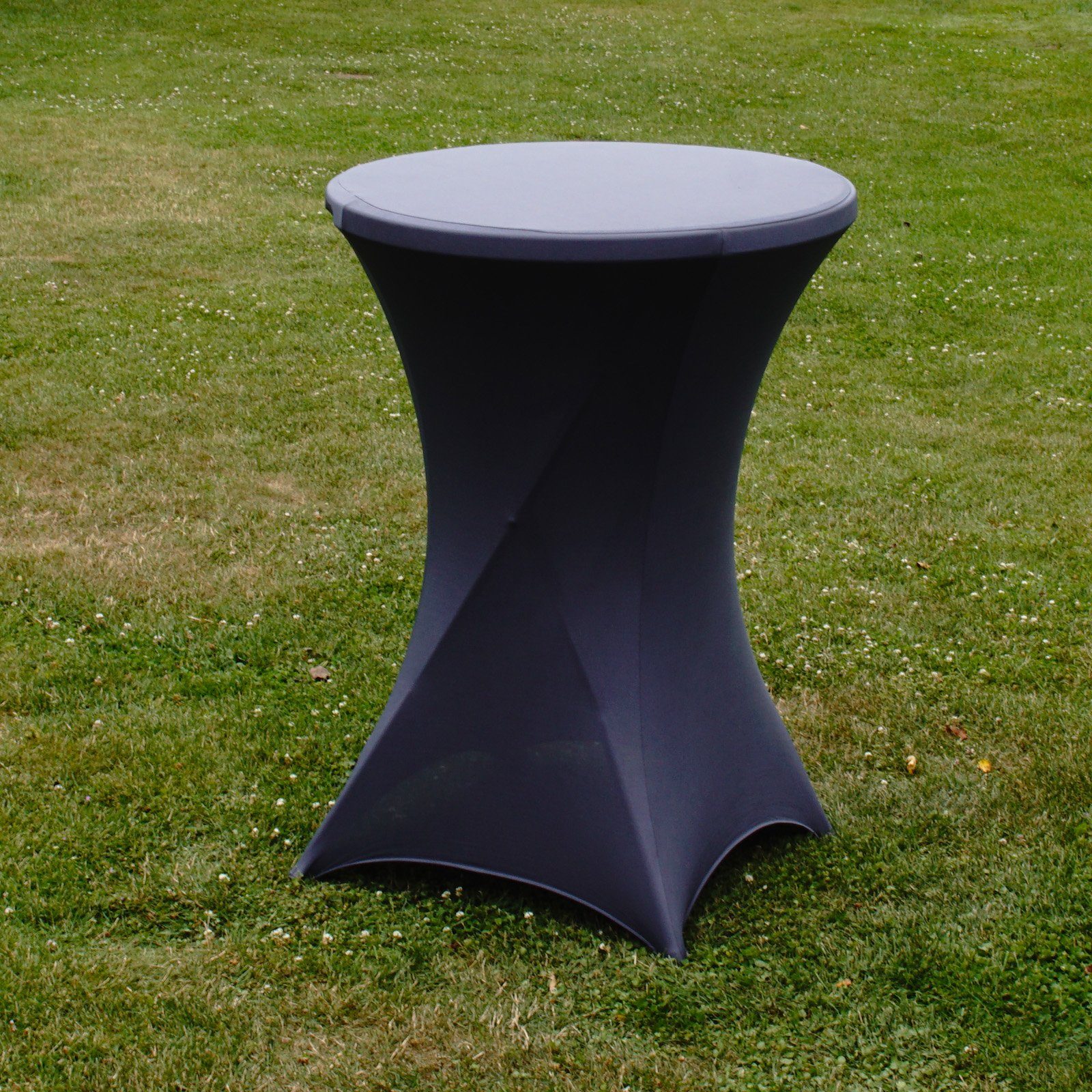 Stehtischhusse Partytisch/Bistrotisch anthrazit Stretchhusse 80 cm