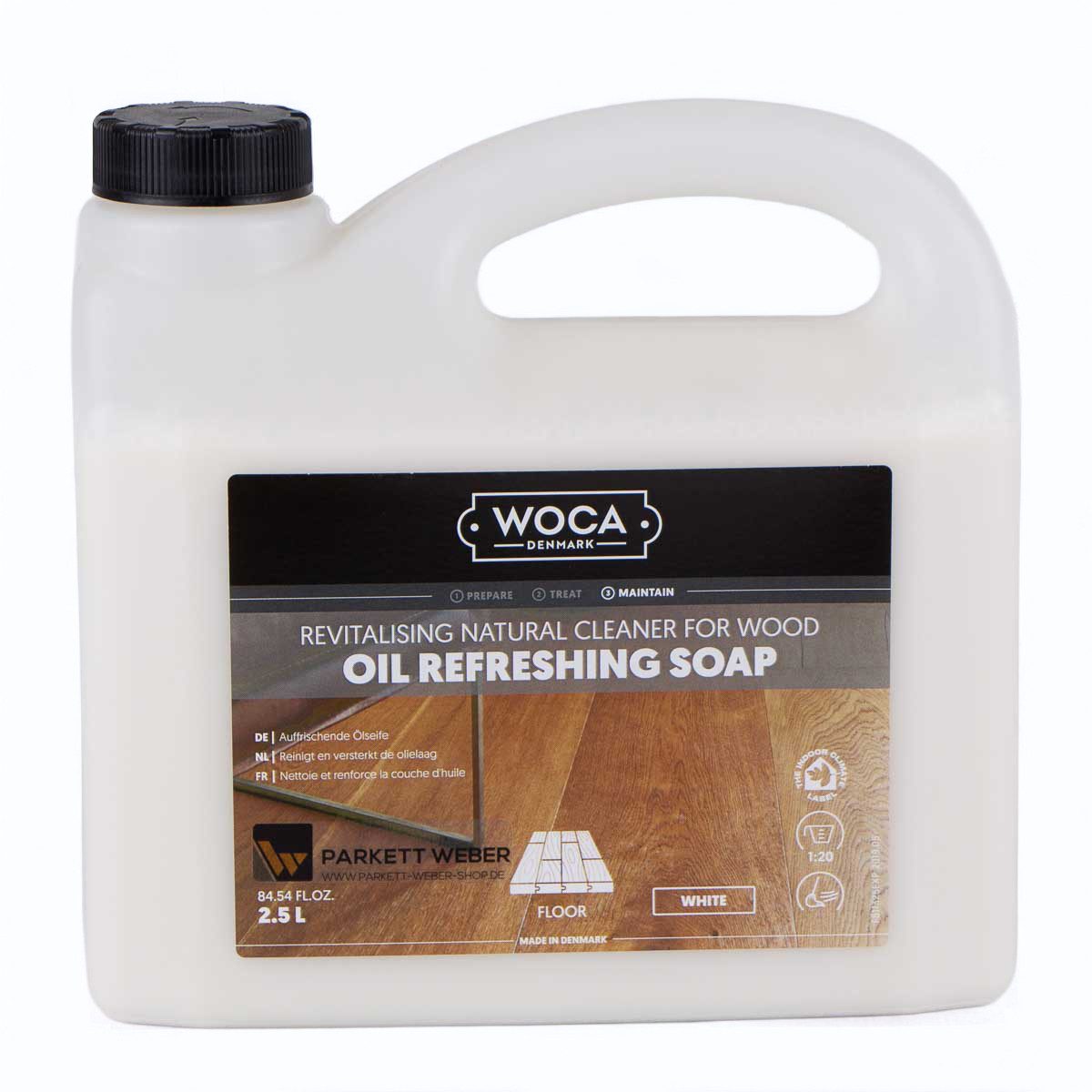 WOCA Woca Oil Refreshing Soap Weiß - 2,5 Liter Parkettreiniger