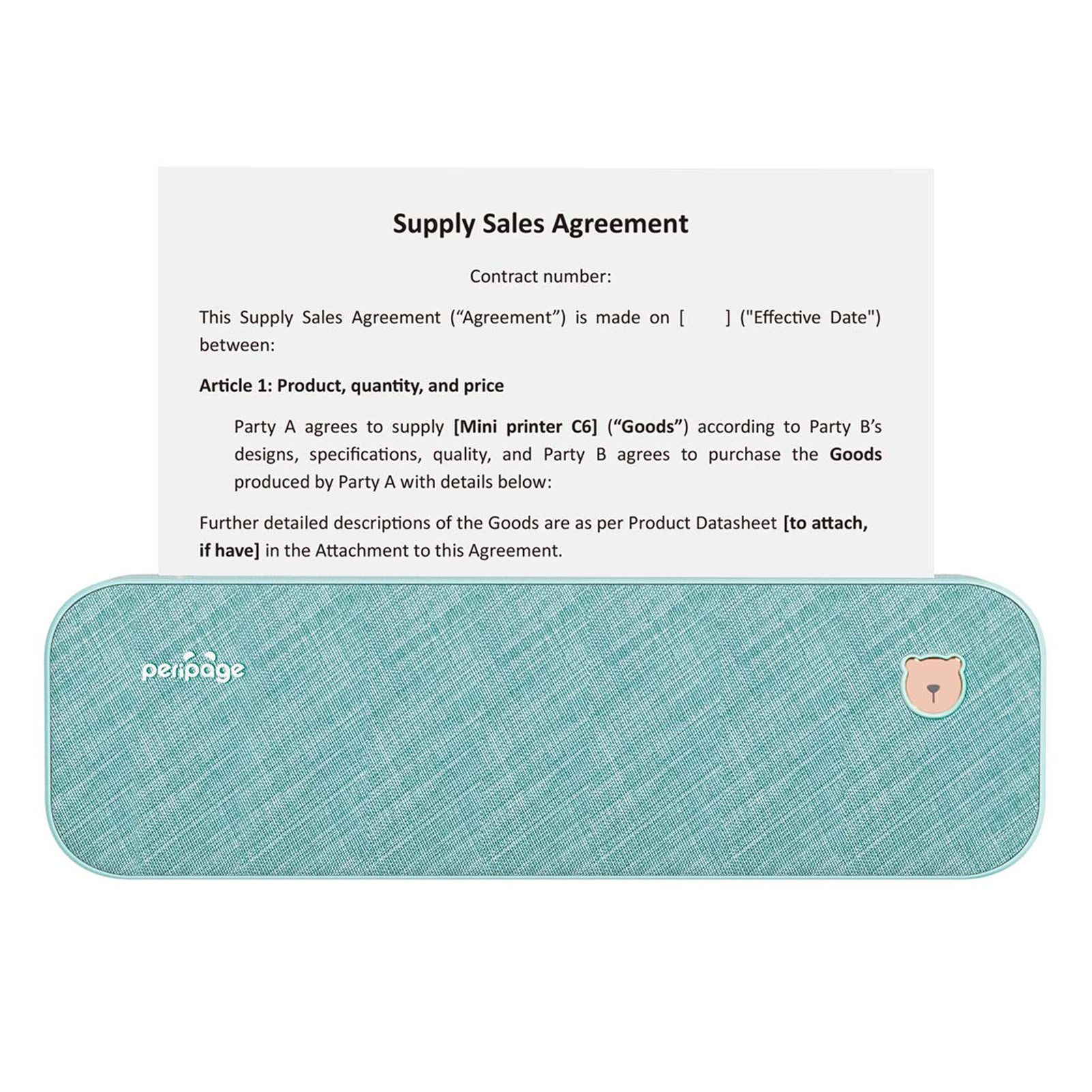 GARRYFIZH Mobiler Drucker Portable Printer Thermodrucker mobiler Drucker, (Mehrere Druckgrößen Hohe Kompatibilität)