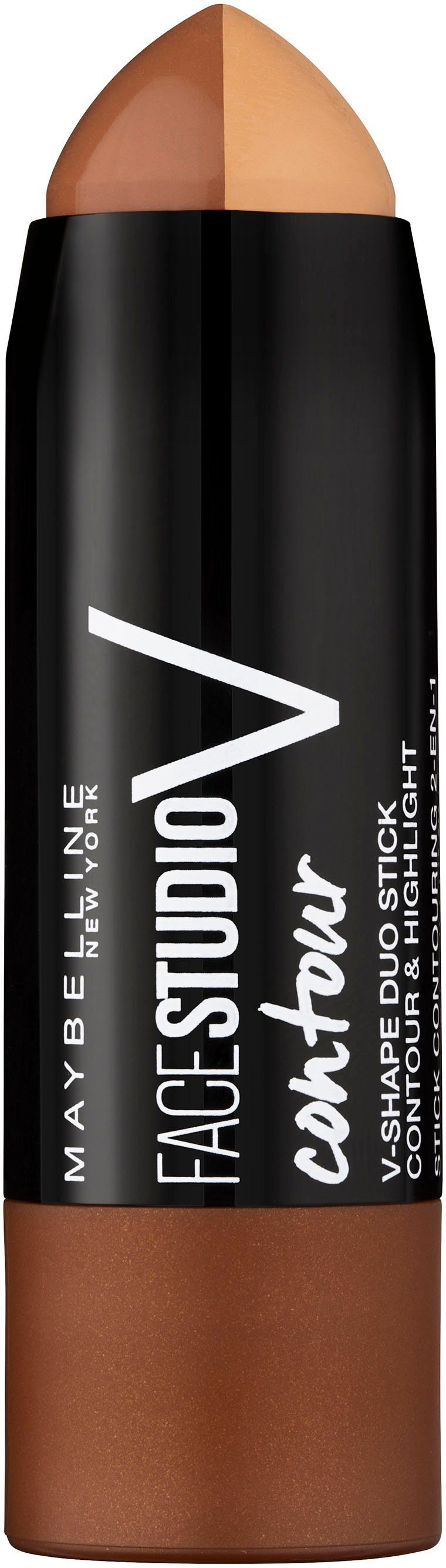 MAYBELLINE NEW YORK Contouring-Stick FACESTUDIO CONTOUR DUO, zaubert die angesagte V-Gesichtsform im Handumdrehen
