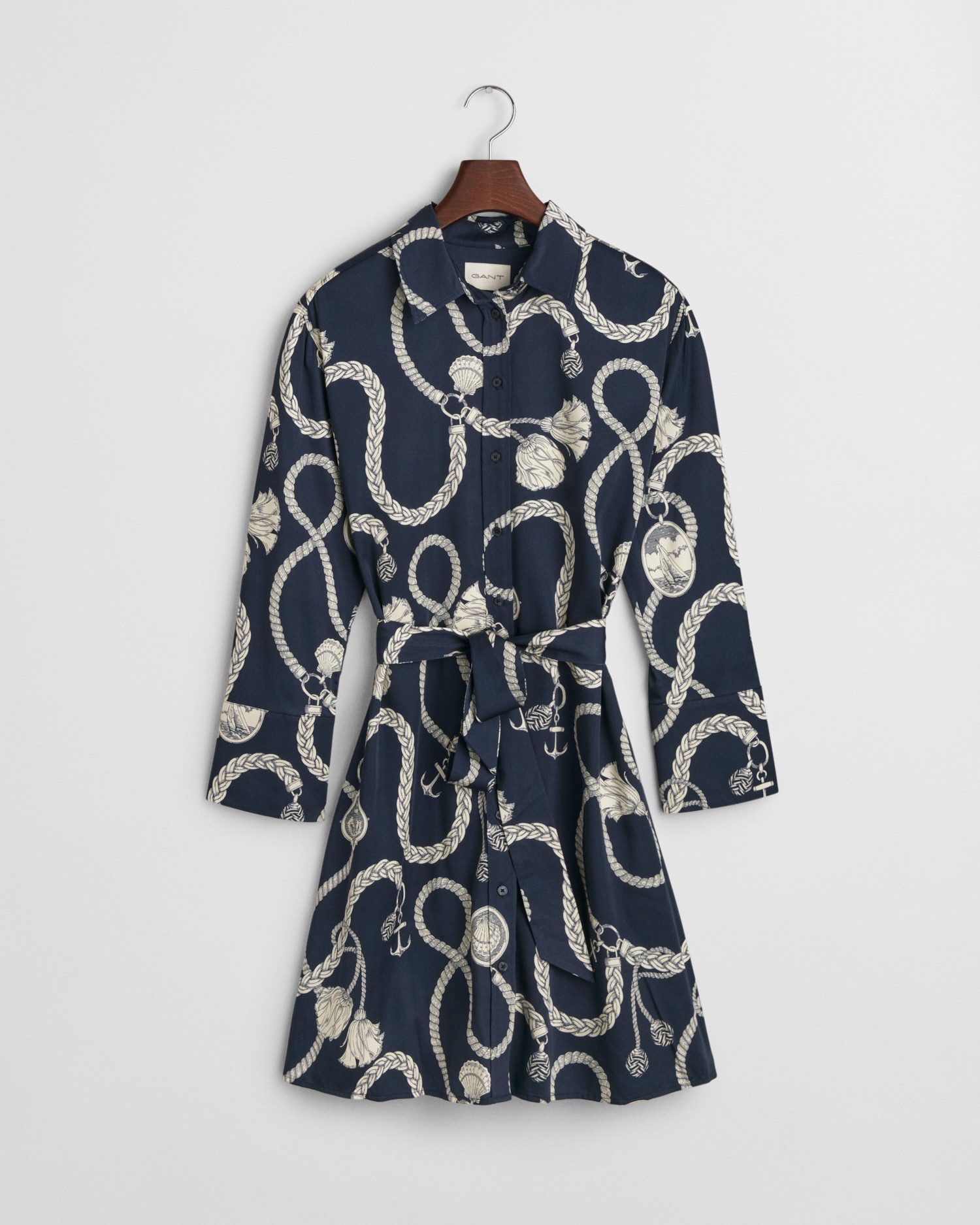 Gant Maxikleid REL SAILING PRINT SHIRT DRESS