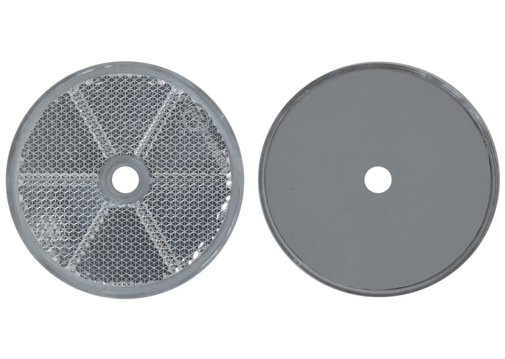 Aspöck Anhänger 8x Rückstrahler - Reflektor - schrauben - Ø 60mm Weiß - E-Prüfzeichen