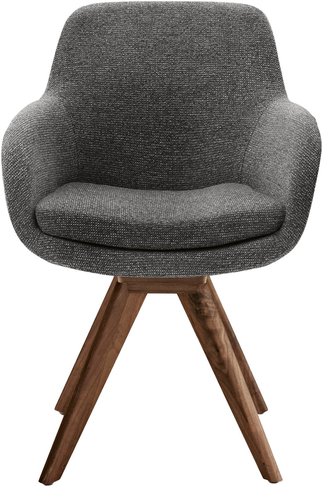 Musterring Esszimmerstuhl Tavia (Set, 2 St), Stativgestell Wildnussbaum, Drehfunktion optional, diverse Farben