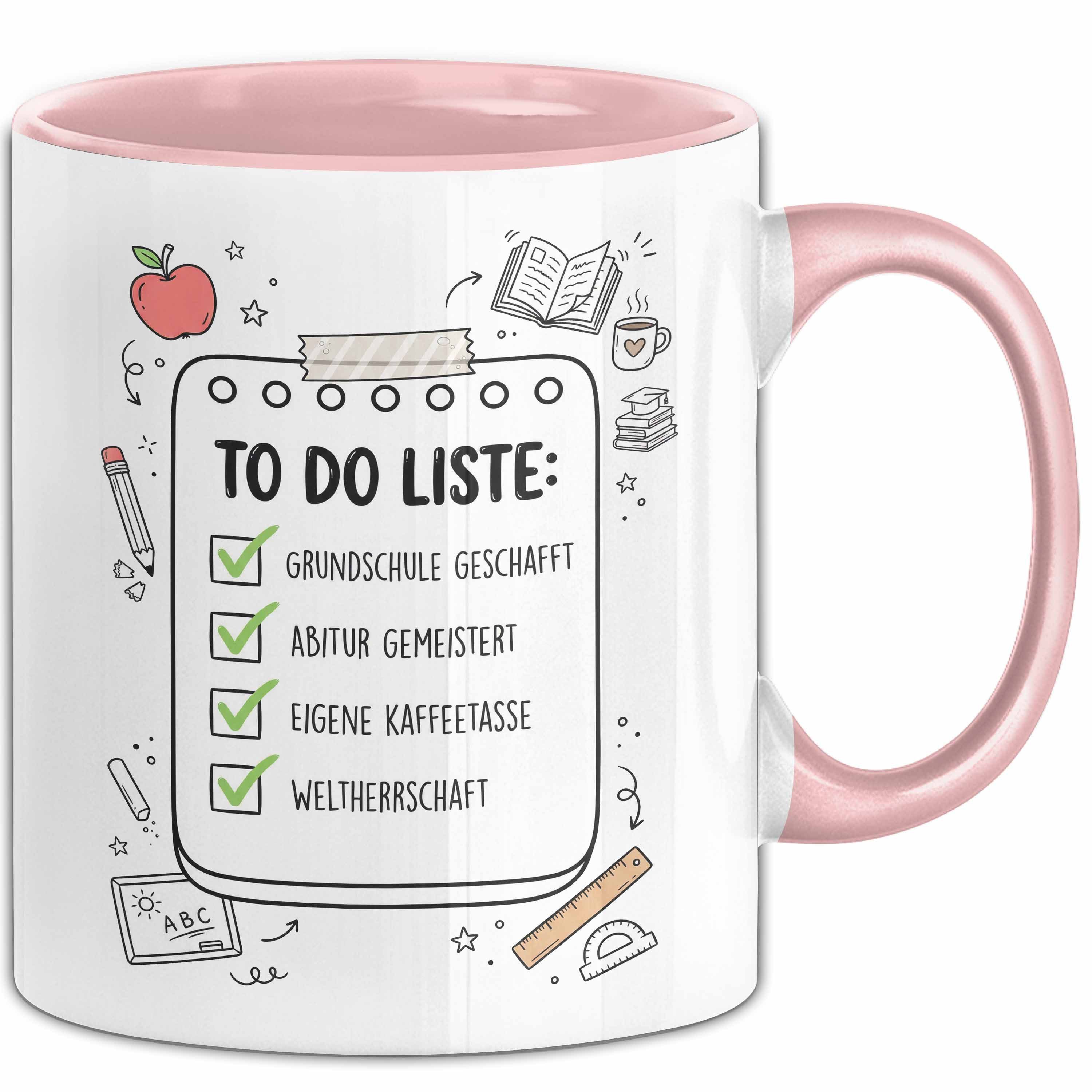 Trendation Tasse Schüler Abschluss Tasse Geschenk Lustige Geschenkidee Spruch Grundschu, Keramik