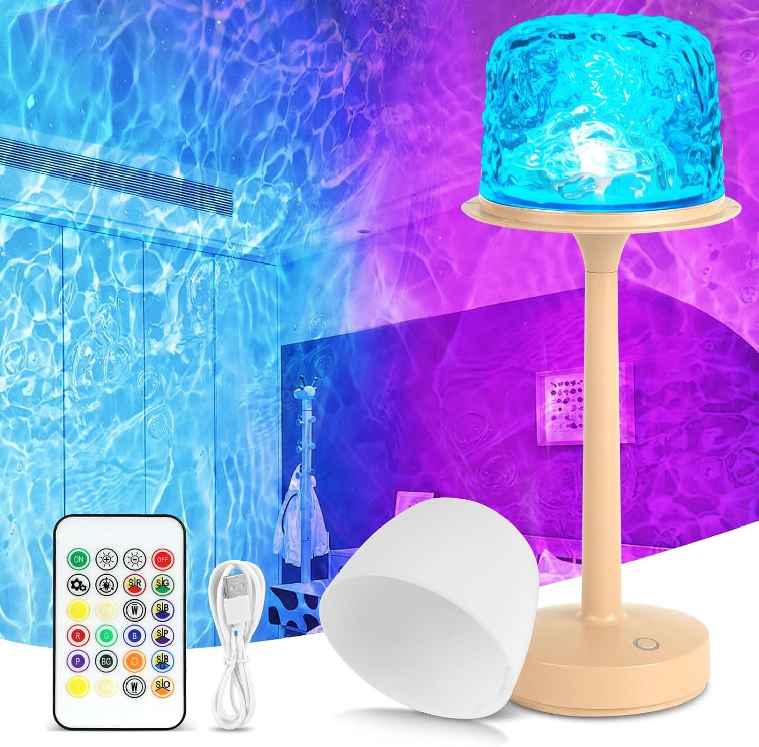 BlingBin LED Tischleuchte Ocean Wave LED günstig online kaufen