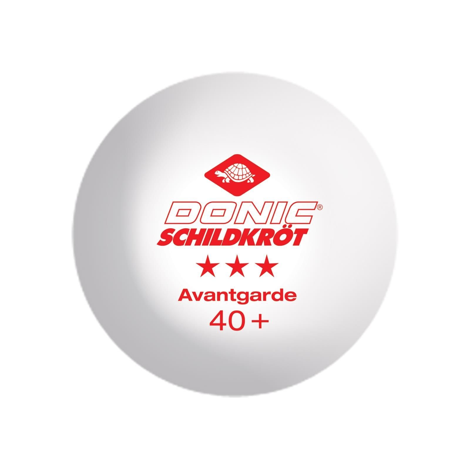 Tischtennisball Avantgarde 3* 40+ 3 Stück weiß