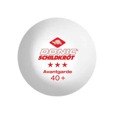 Donic-Schildkröt Tischtennisball Avantgarde 3* 40+ 3 Stück weiß, Tischtennis Bälle Tischtennisball Ball Balls