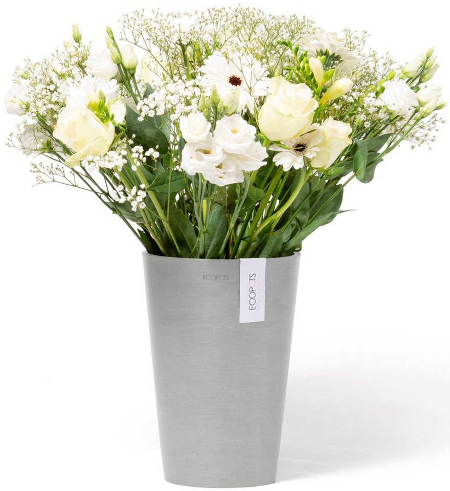 Thumbnail - ECOPOTS Blumentopf Pisa 21 Weißgrau, für den Innenbereich