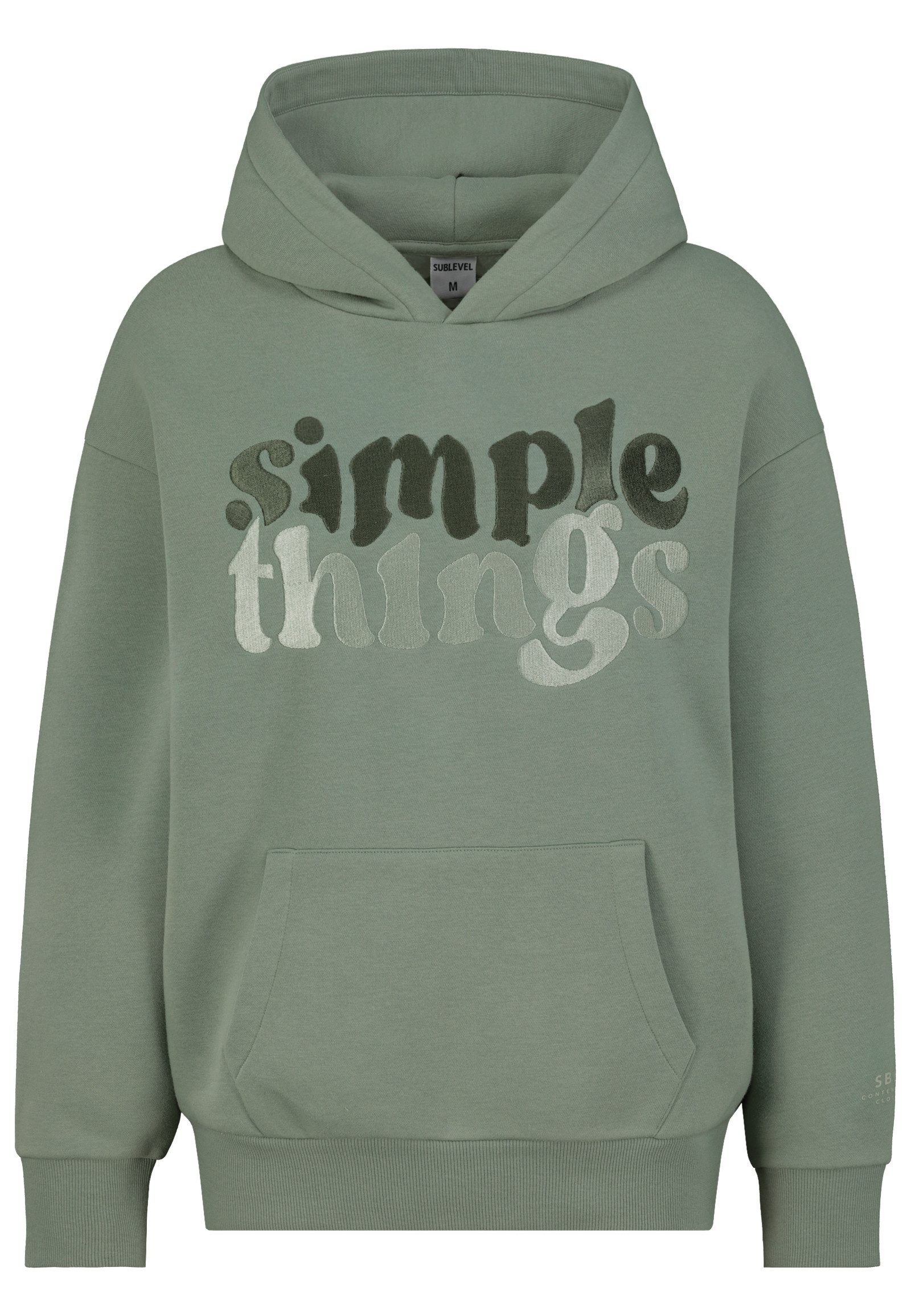 SUBLEVEL Kapuzenpullover Damen Hoodie Kapuzenpullover bestickt günstig online kaufen