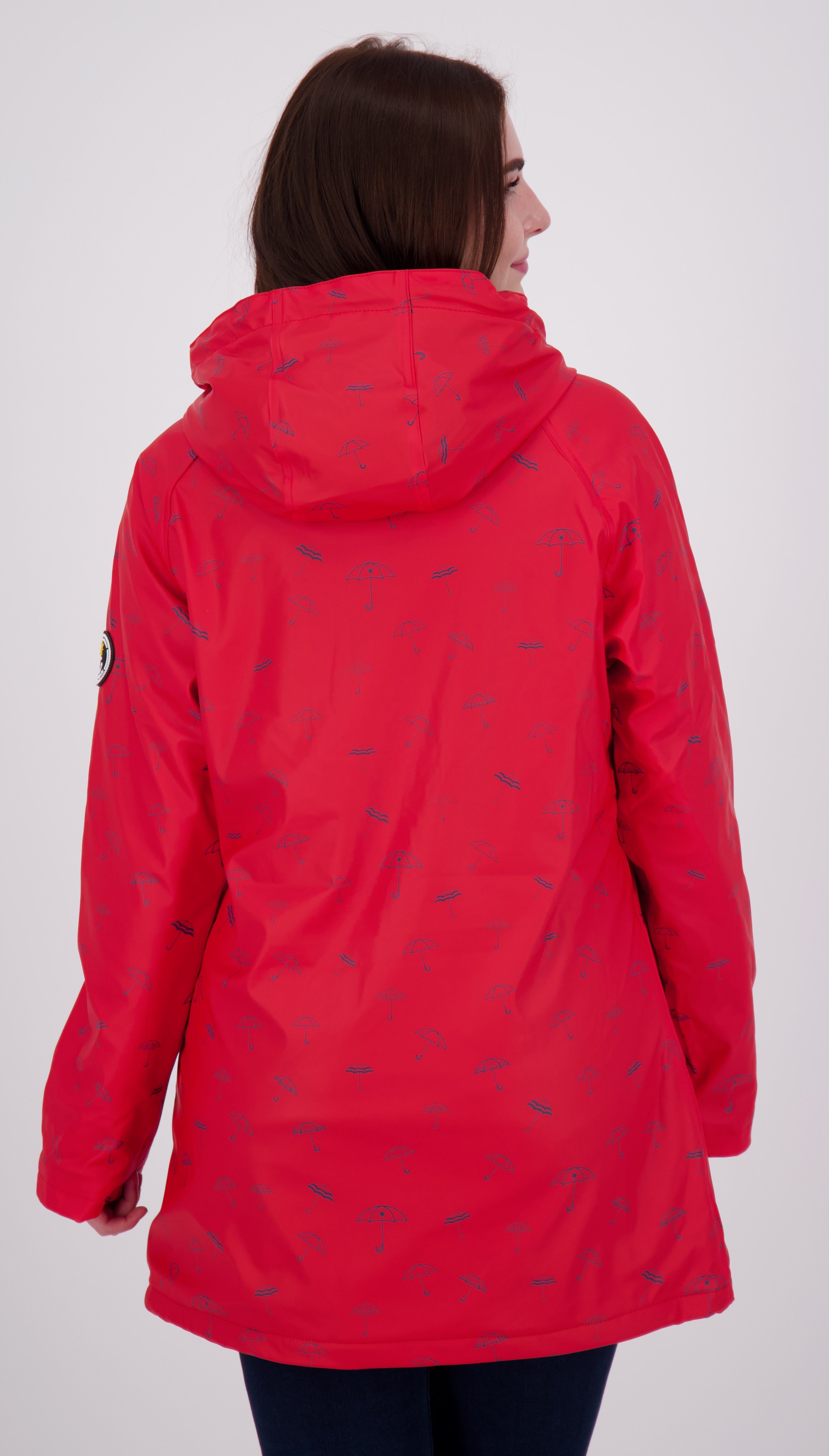 auch Regenjacke in DEPROC CS Friesennerz Active #ankerglutmeer WOMEN erhältlich Größen red Großen