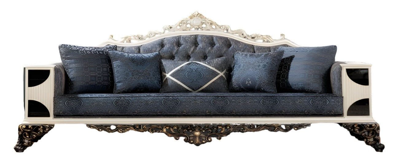 Xlmoebel Sofa Elegantes 3-Sitzer Sofa in opulenter Barock-Form, Sofa 1 Teile, Made in Europa