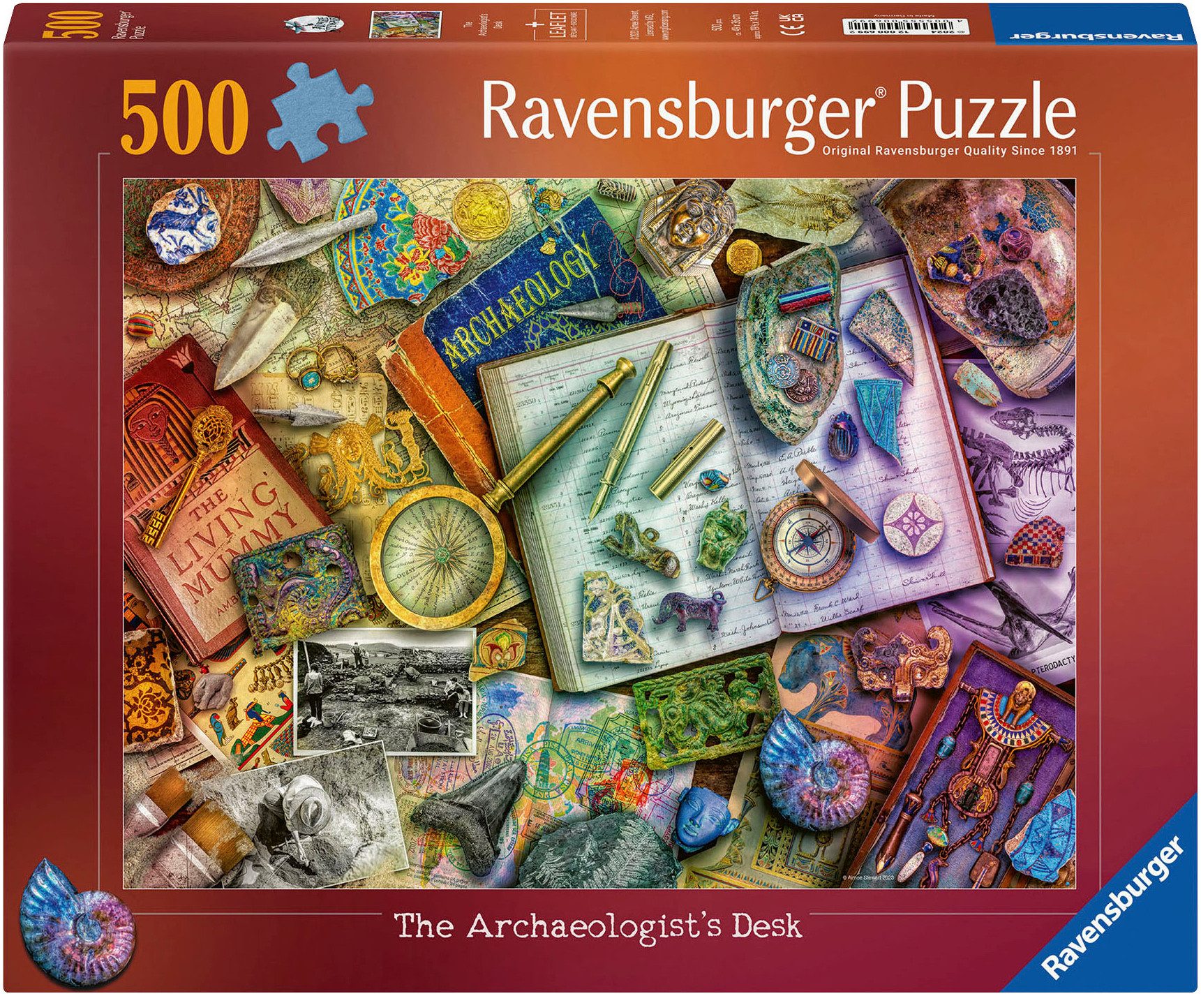 Ravensburger Puzzle Amiee Stewart Archaeology, 500 Puzzleteile, Made in Ger günstig online kaufen