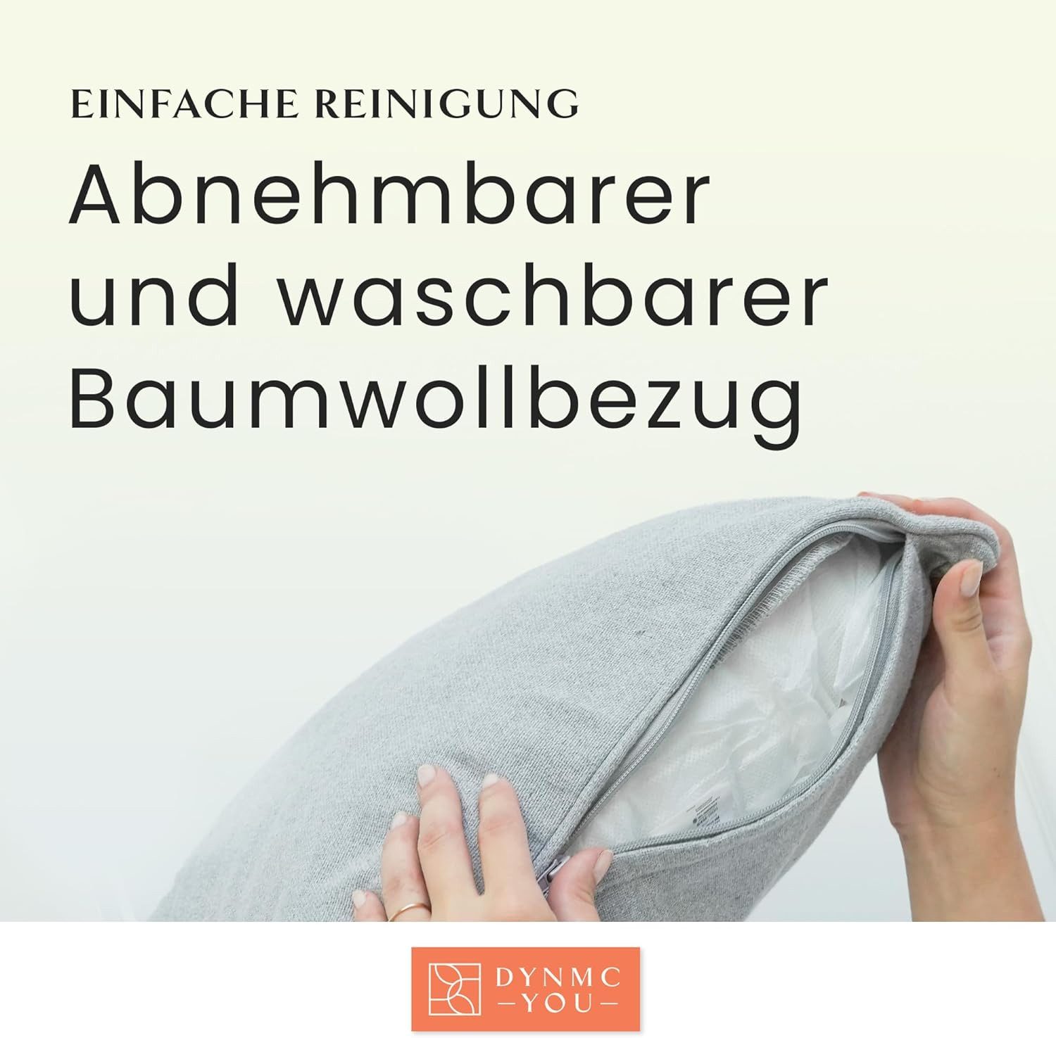 DYNMC you Sofakissen mit Füllung und Bezug - 2er Set mit Viel Füllung, Rückenkissen mit Baumwoll-Bezug - Bequeme Dekokissen