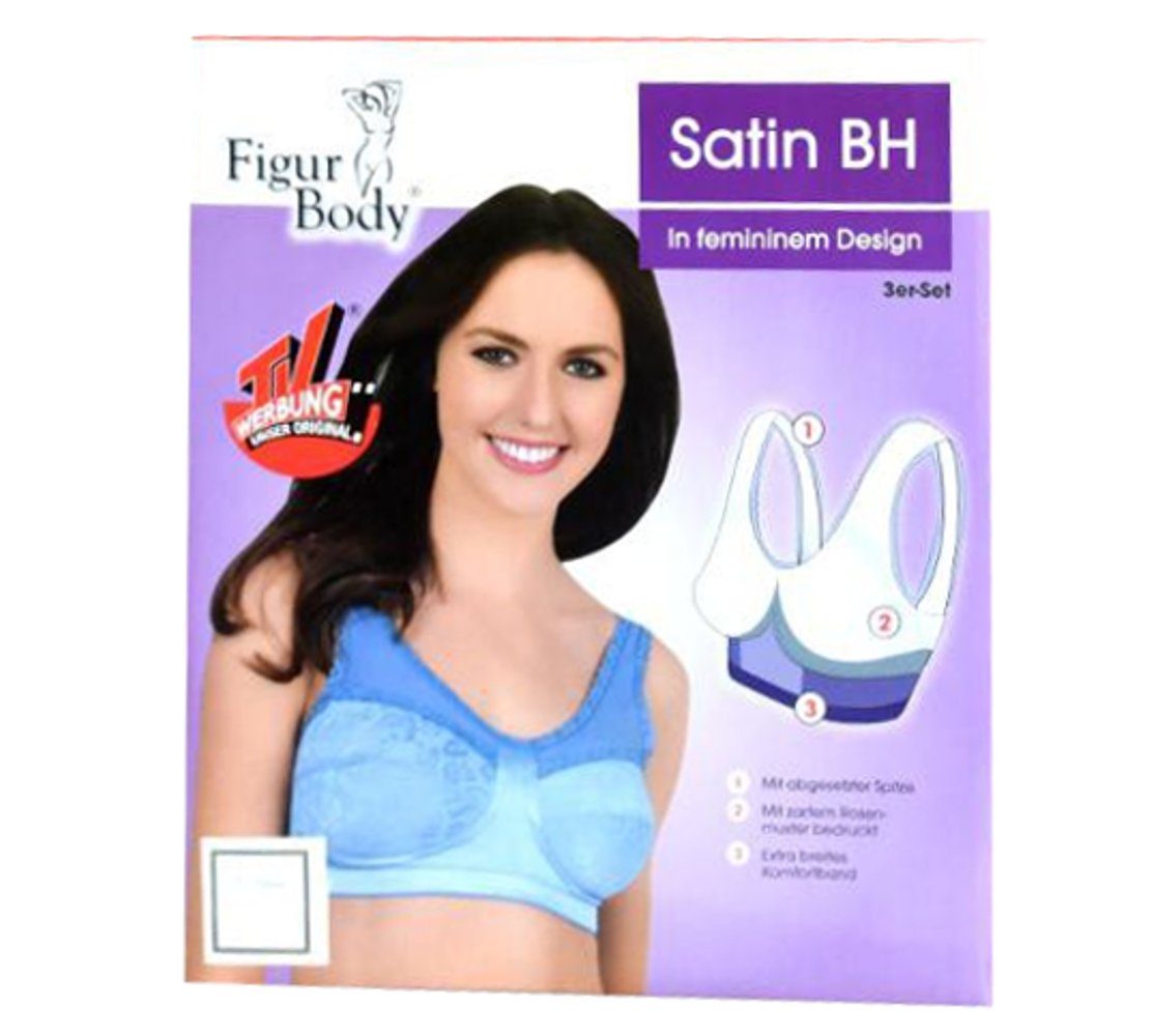 Figur Body Set: T-Shirt-BH Satin