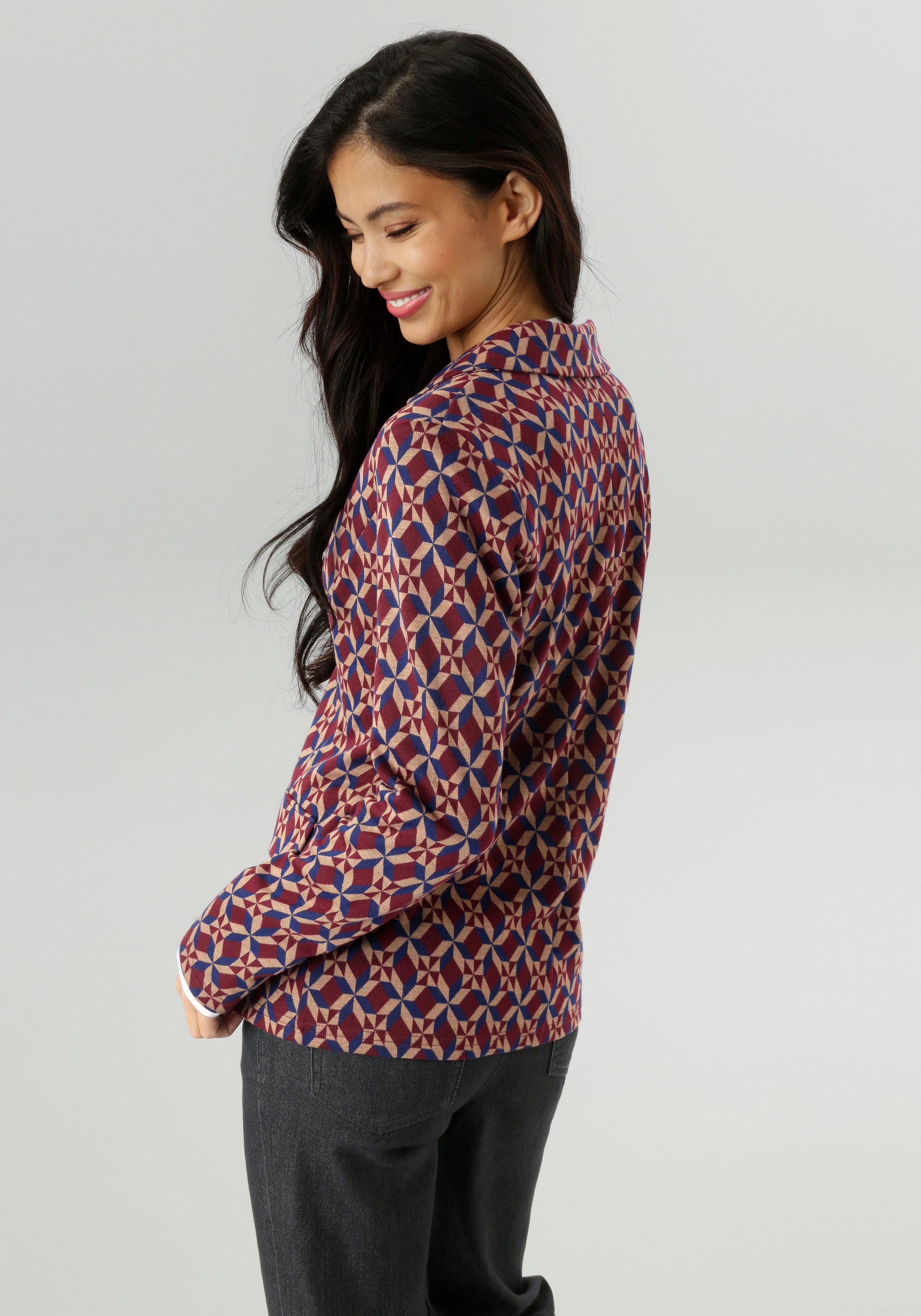 Aniston SELECTED Kurzblazer in trendy Jacquard-Qualität günstig online kaufen