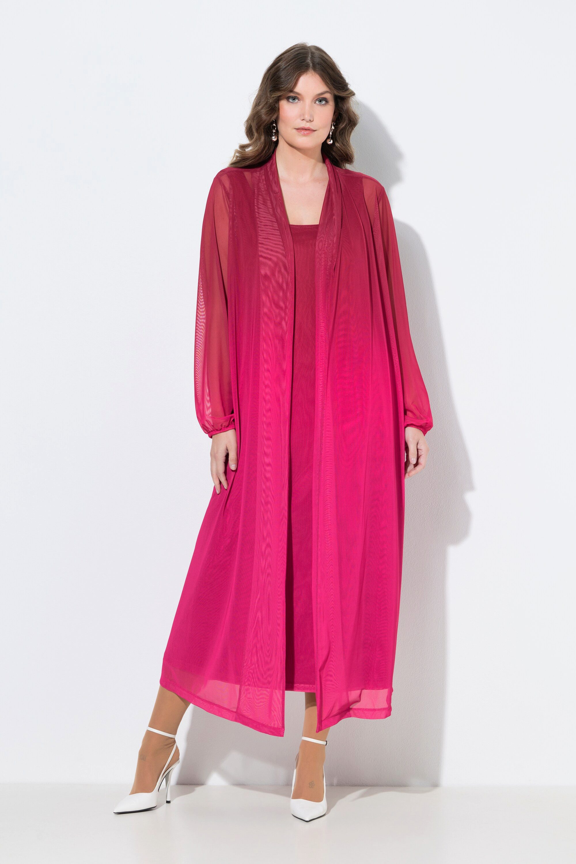 MIAMODA Sommerjacke Jacke gerade Passform Mesh mit Farbverlauf