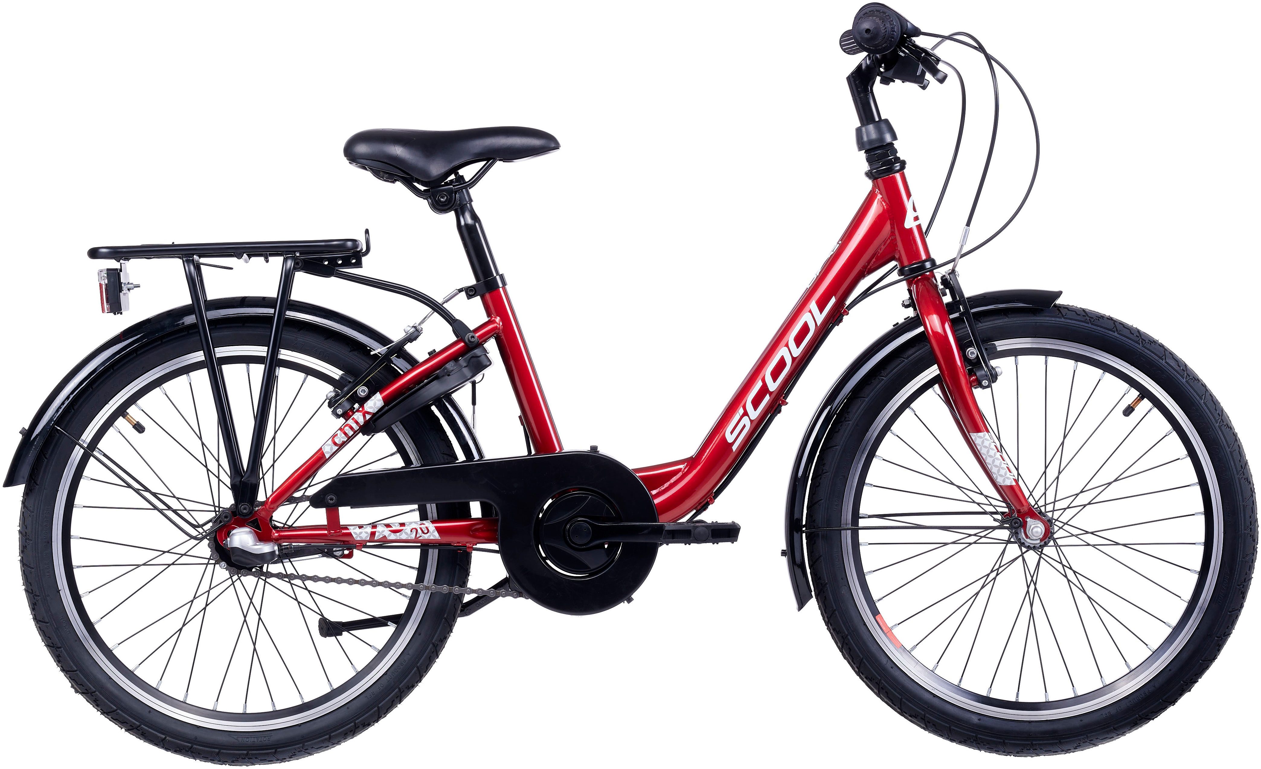 S’COOL Kinderfahrrad S'COOL chiX, 3 Gang Shimano, Nabenschaltung