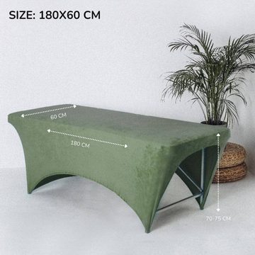 STM Company Massageliege Liegebezug (ohne Matratze) (aus Velours, mit Ausschnitt für die Füße), 180x60 cm/ 190x70 cm